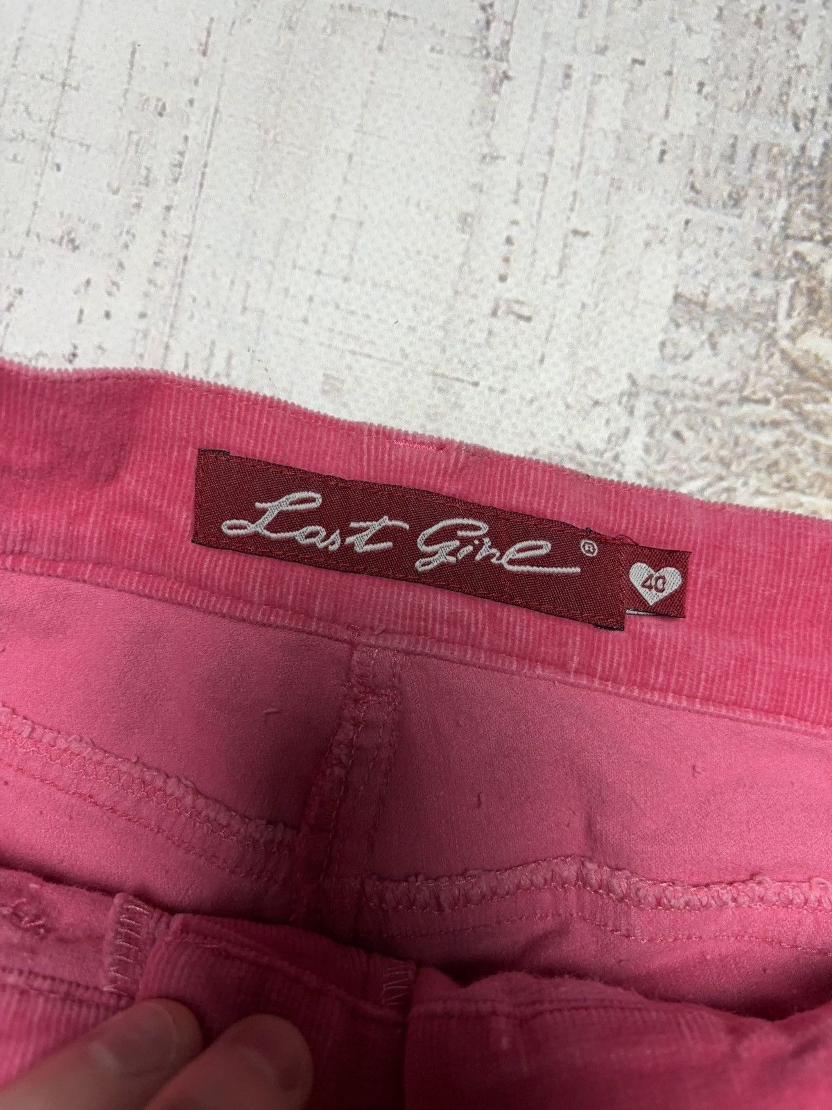 Vintage Vintage Flared Barbie Glamour Belted Velveteen Pants y2k Size 27" / US 4 / IT 40 - 5 Thumbnail