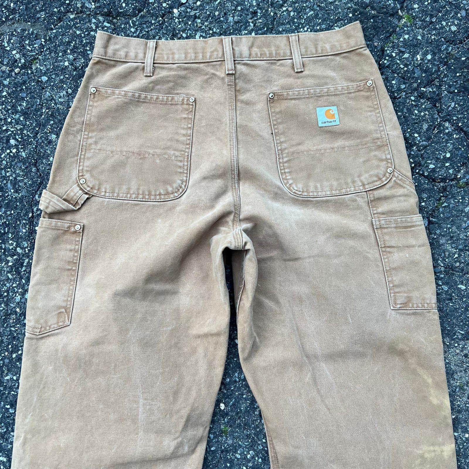 Carhartt × Vintage Vintage carhartt brown double knee work wear carpenter pants Size US 34 / EU 50 - 4 Thumbnail