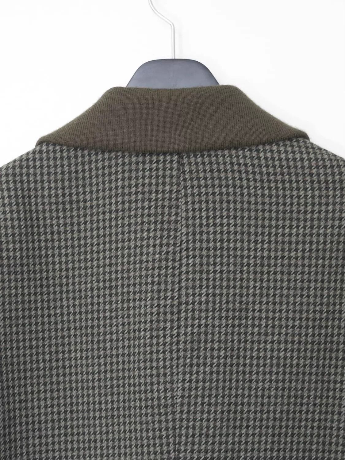 Yohji Yamamoto Yohji Yamamoto Vtg Houndstooth Deep Olive Overcoat Size US M / EU 48-50 / 2 - 6 Thumbnail