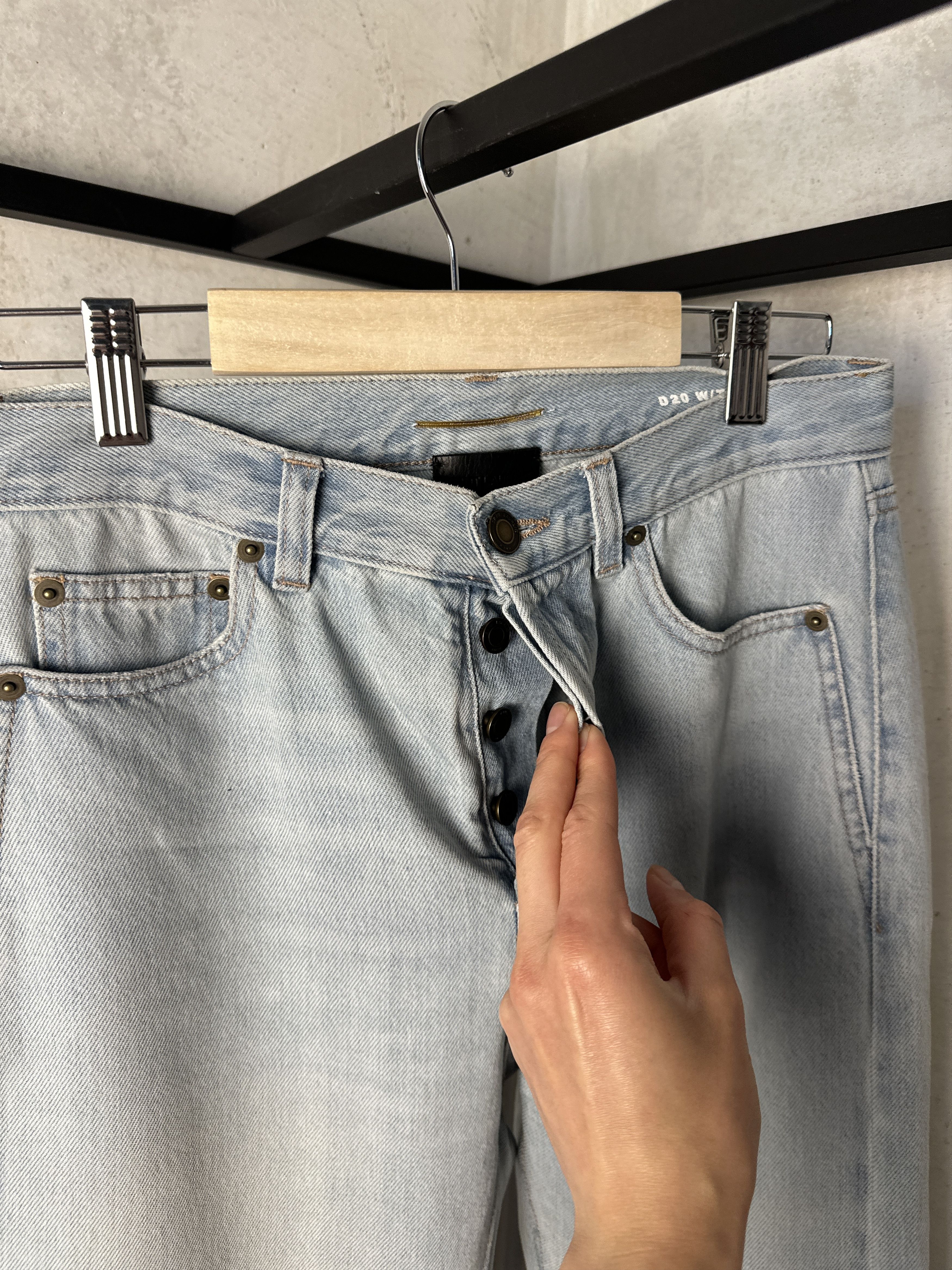 Saint Laurent Paris Saint Laurent SS17 Light Blue Skinny Jeans Size 27" / US 4 / IT 40 - 3 Thumbnail