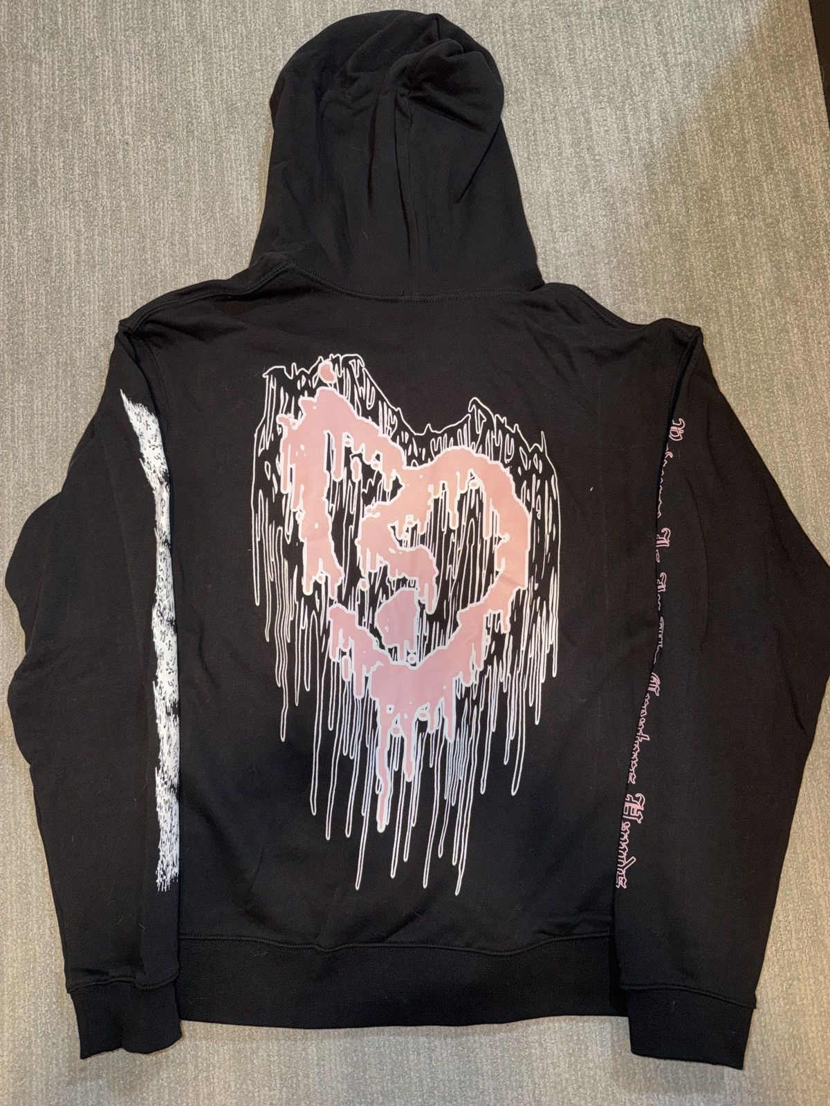Revenge Revenge Black Zip Up Hoodie (Valentine’s Day Drop) Size US L / EU 52-54 / 3 - 2 Thumbnail