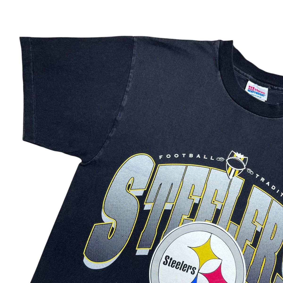 NFL Vtg 1996 NFL Pittsburgh Steelers Spell Out 3D Logo T-Shirt Size US M / EU 48-50 / 2 - 7 Thumbnail