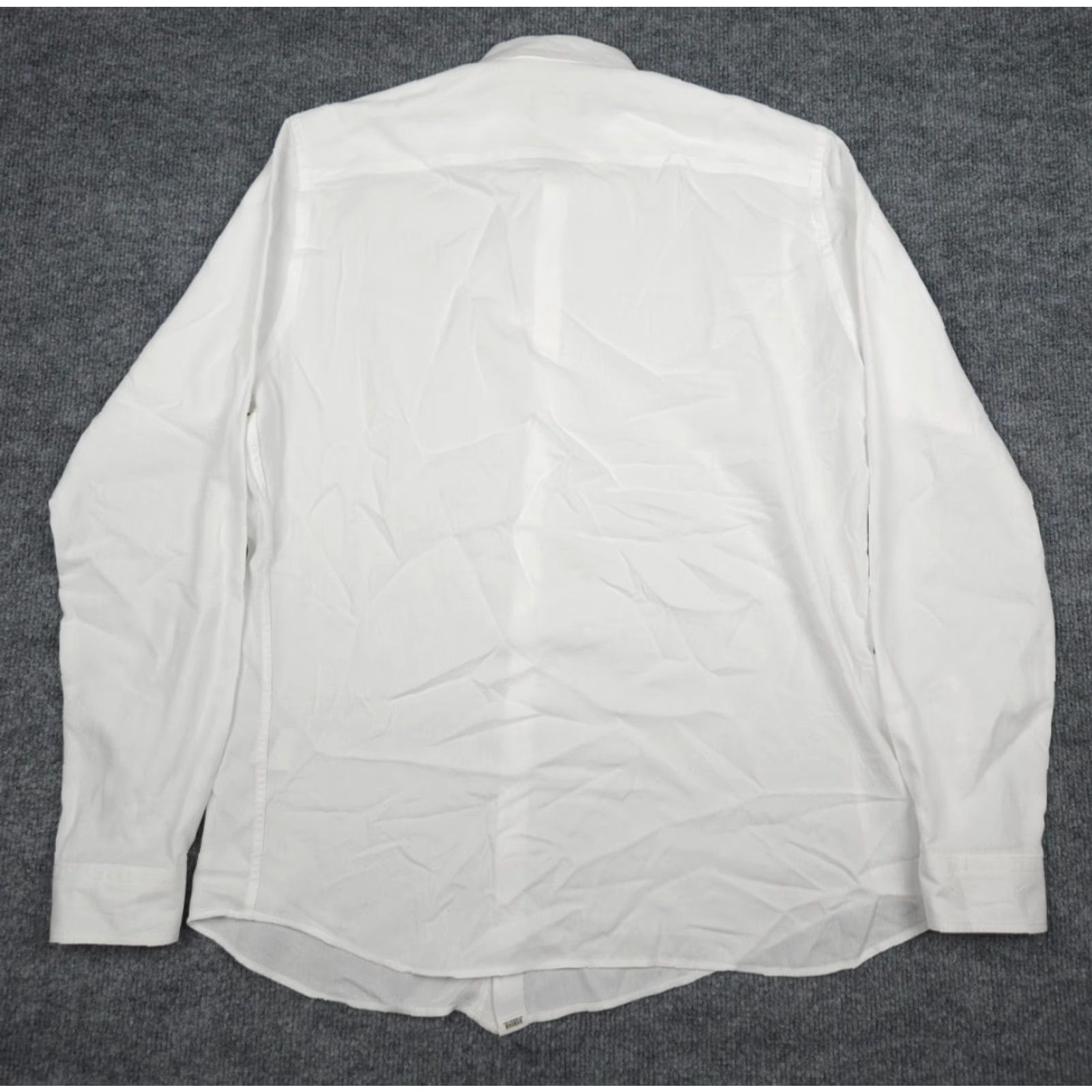 Vintage Balibaris Shirt Mens Medium White Button-Up 100% Cotton Casual Long Sleeve Regular Button-Down 44 in Chest Mens White Linen Cotton Size US M / EU 48-50 / 2 - 4 Thumbnail
