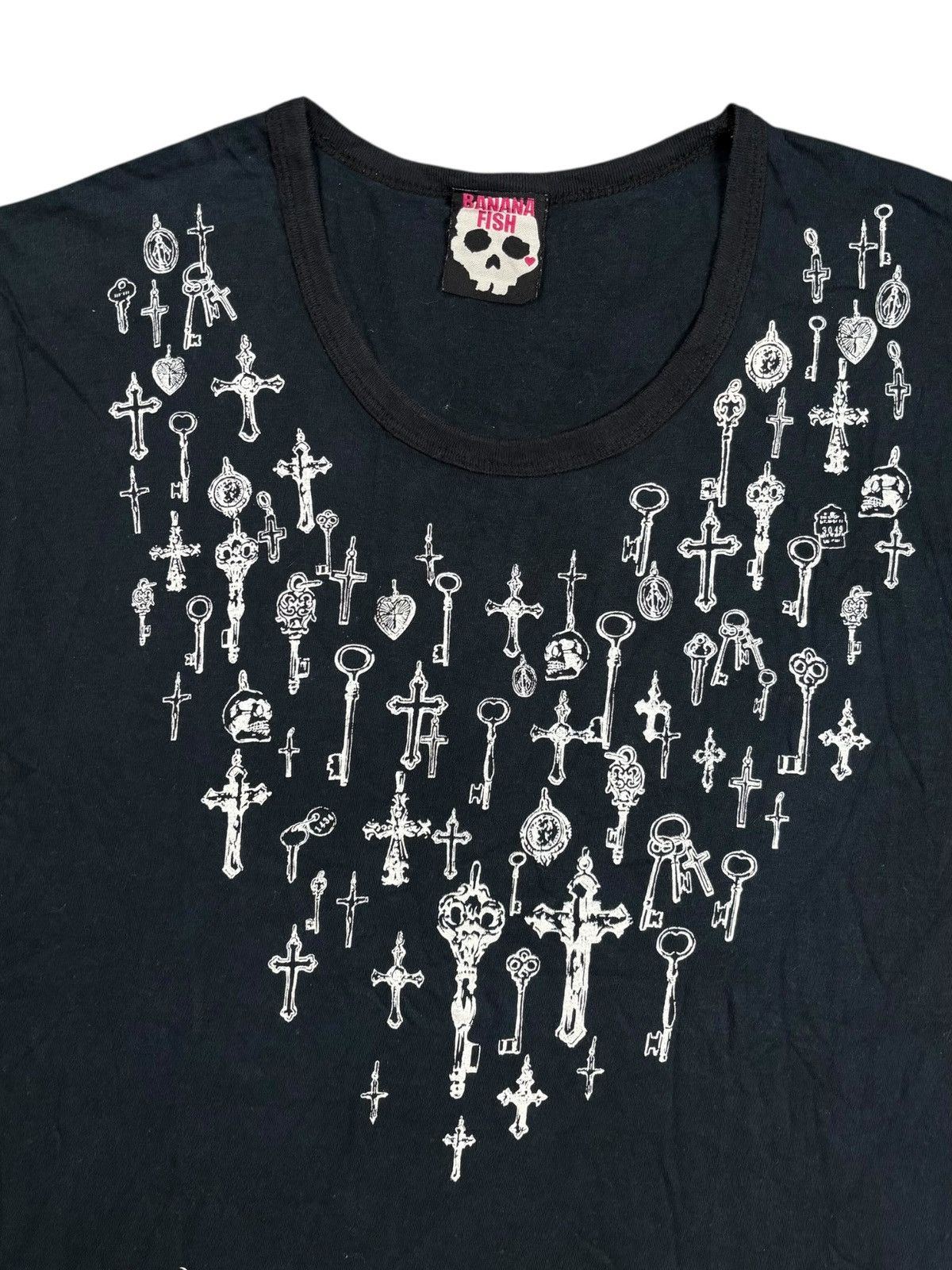 Yasuyuki Ishii 2000s Banana Fish - Vkei Style Printe Cross Necklace Size US M / EU 48-50 / 2 - 3 Thumbnail