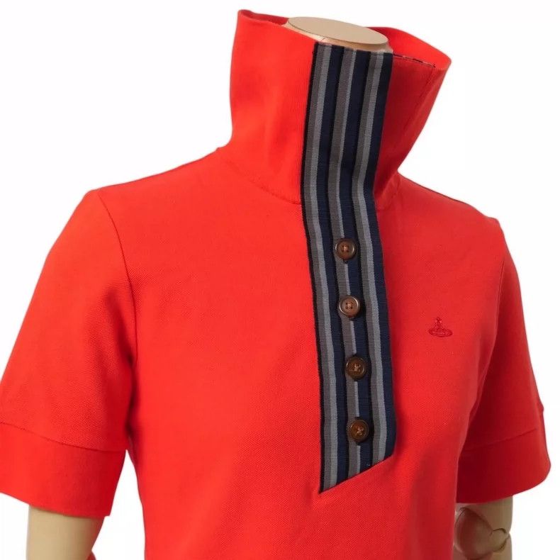 Vivienne Westwood Vivienne Westwood size2 Starred red polo shirt Size M / US 6-8 / IT 42-44 - 5 Thumbnail