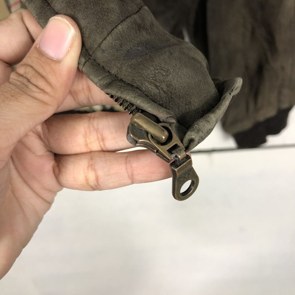 Burberry 🔥VINTAGE LEATHER JACKET BURBERRY LONDON NOVA CHECK BLANKET Size US M / EU 48-50 / 2 - 18 Thumbnail