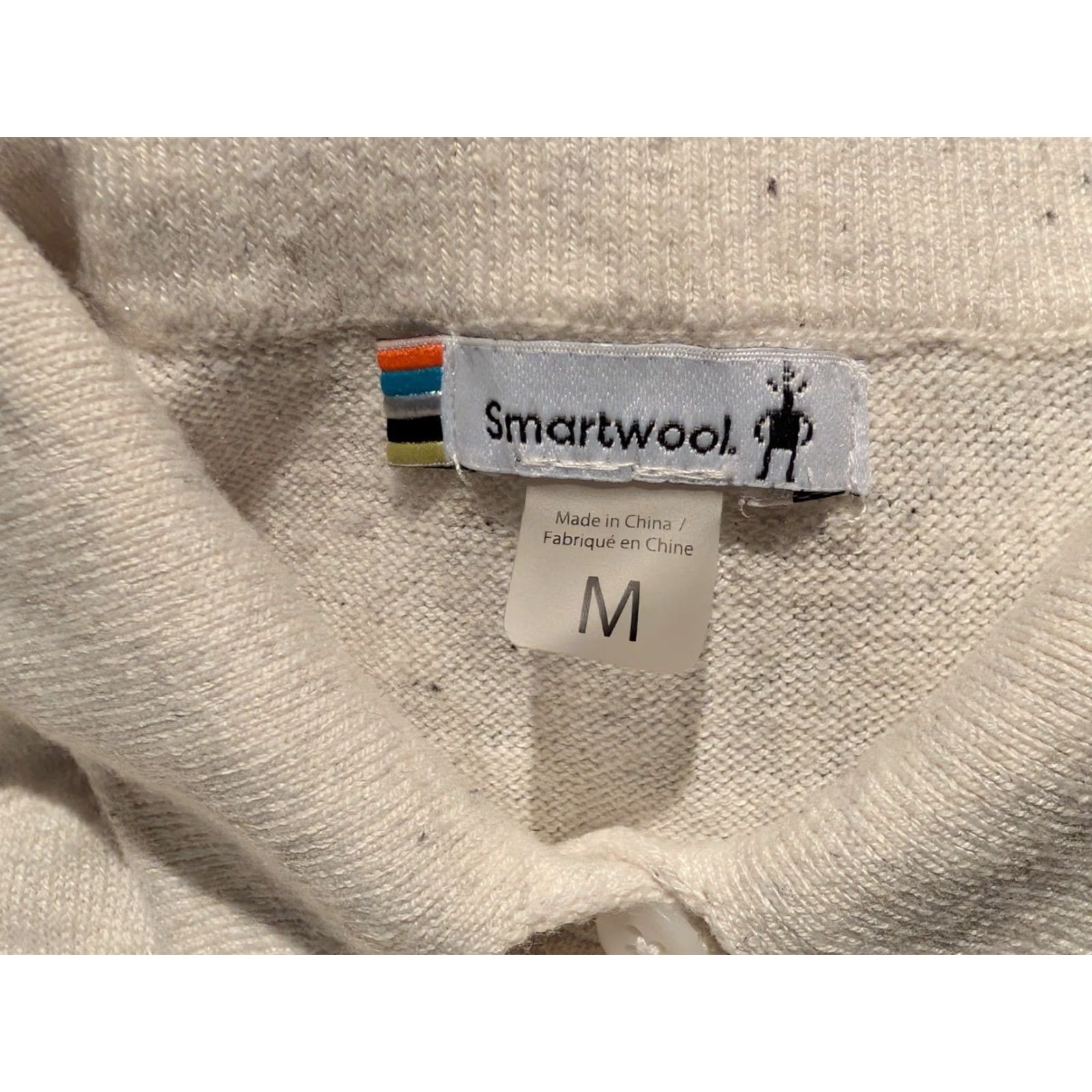 Smartwool Smartwool Womens Edgewood Button Down Sweater Natural Donegal Medium 17319-H46 Size M / US 6-8 / IT 42-44 - 7 Thumbnail
