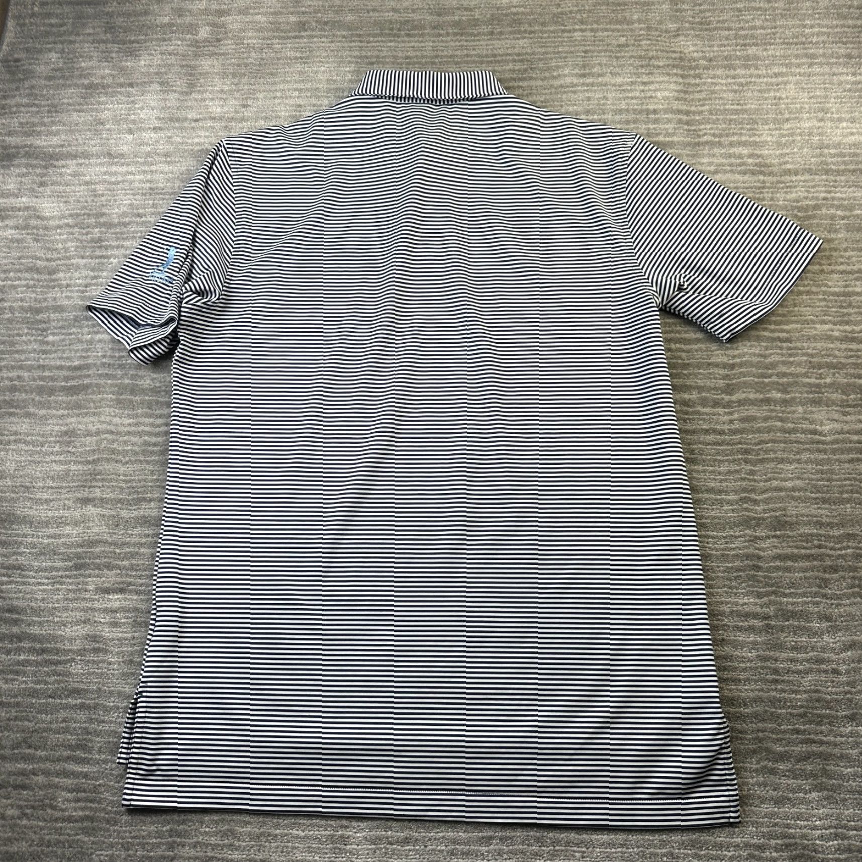 Peter Millar Peter Millar Polo Shirt Mens L White Blue Stripe Casual Summer Comfort Golf Size US L / EU 52-54 / 3 - 2 Thumbnail