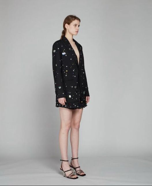 Marni o1w1db11024 Jeweled Classic Tuxedo Jacket in Black Size S / US 4 / IT 40 - 1 Preview