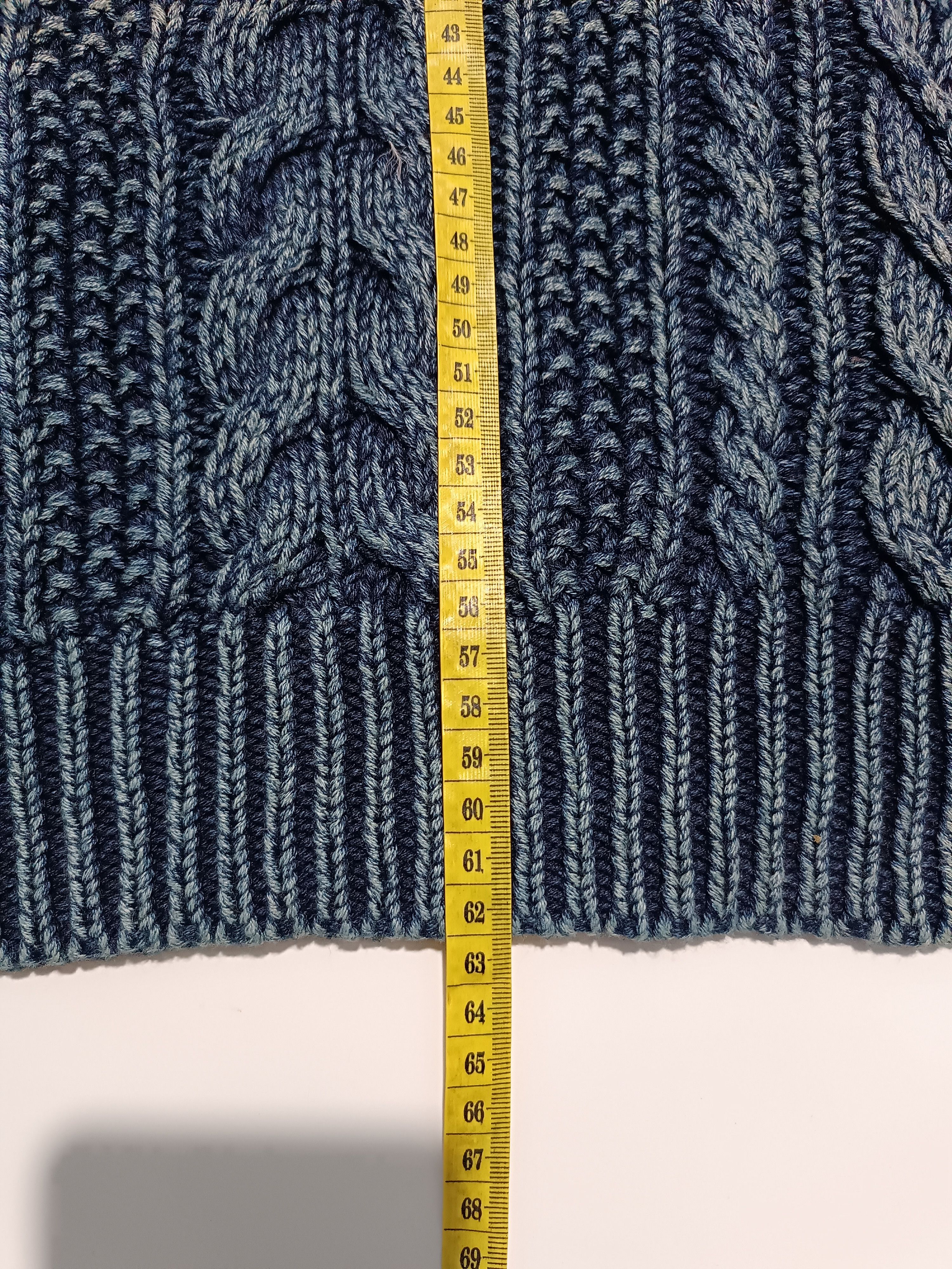 Denim & Supply Ralph Lauren Sweater Knit Indigo Dyed Wash Elbow Patch Denim Size US M / EU 48-50 / 2 - 19 Thumbnail