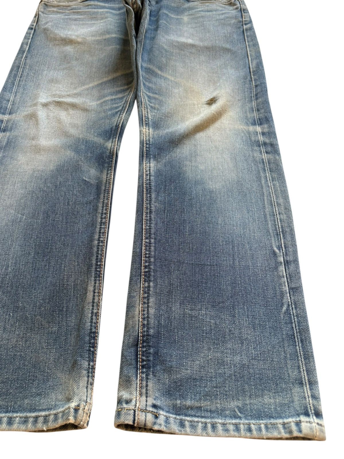 Lee Vintage Lee 101 Selvedge Mud Wash Distressed Jeans Size US 32 / EU 48 - 8 Thumbnail