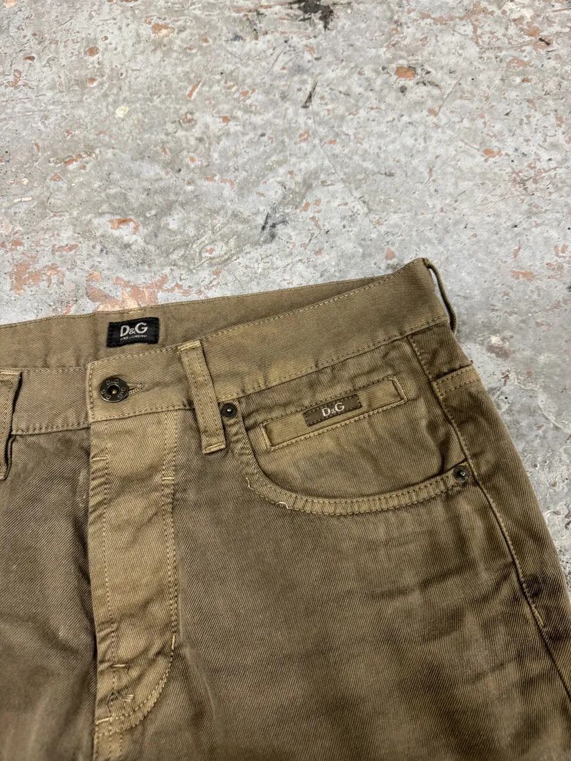 Designer × Dolce & Gabbana × Vintage SS2003 Dolce & Gabbana Faded Brown Army Pants Size US 31 - 9 Thumbnail