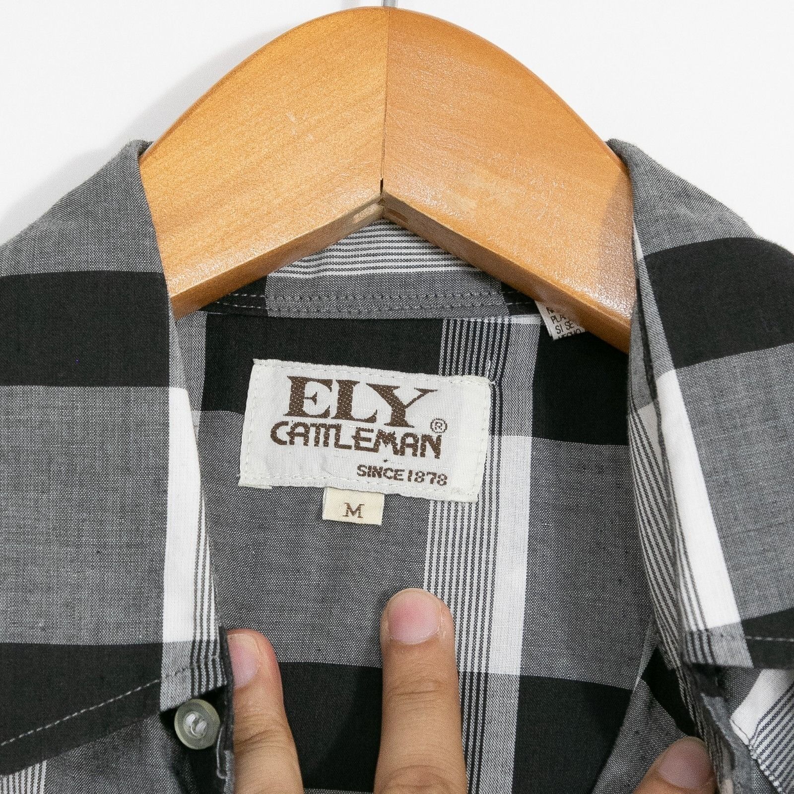 Vintage Ely Cattleman Pearl Snap Shirt Mens Medium - Short Sleeve Size US M / EU 48-50 / 2 - 4 Thumbnail