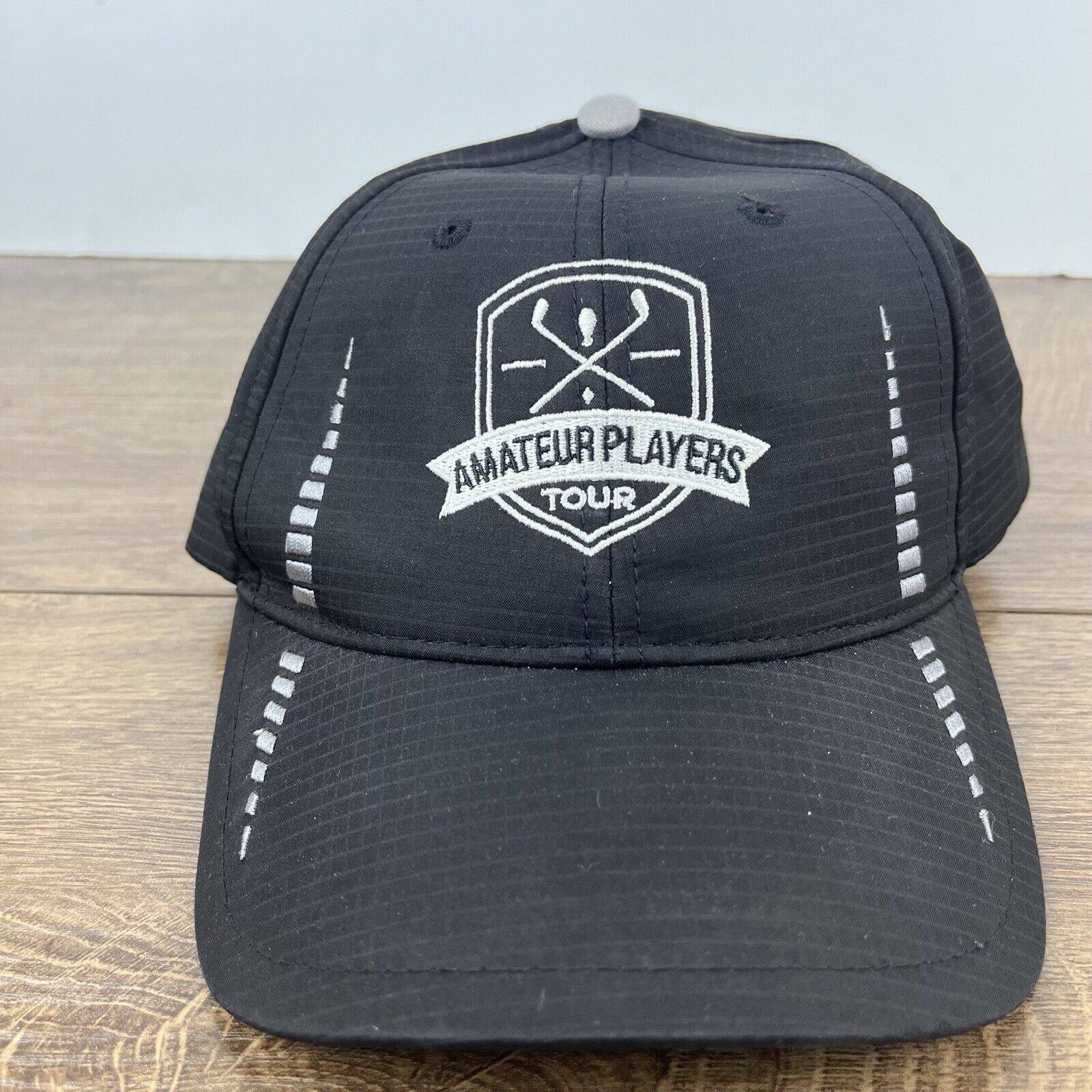 Other Amateur Players Tour Hat Golf Hat Black Hat Adjustable Black Size ONE SIZE - 3 Thumbnail