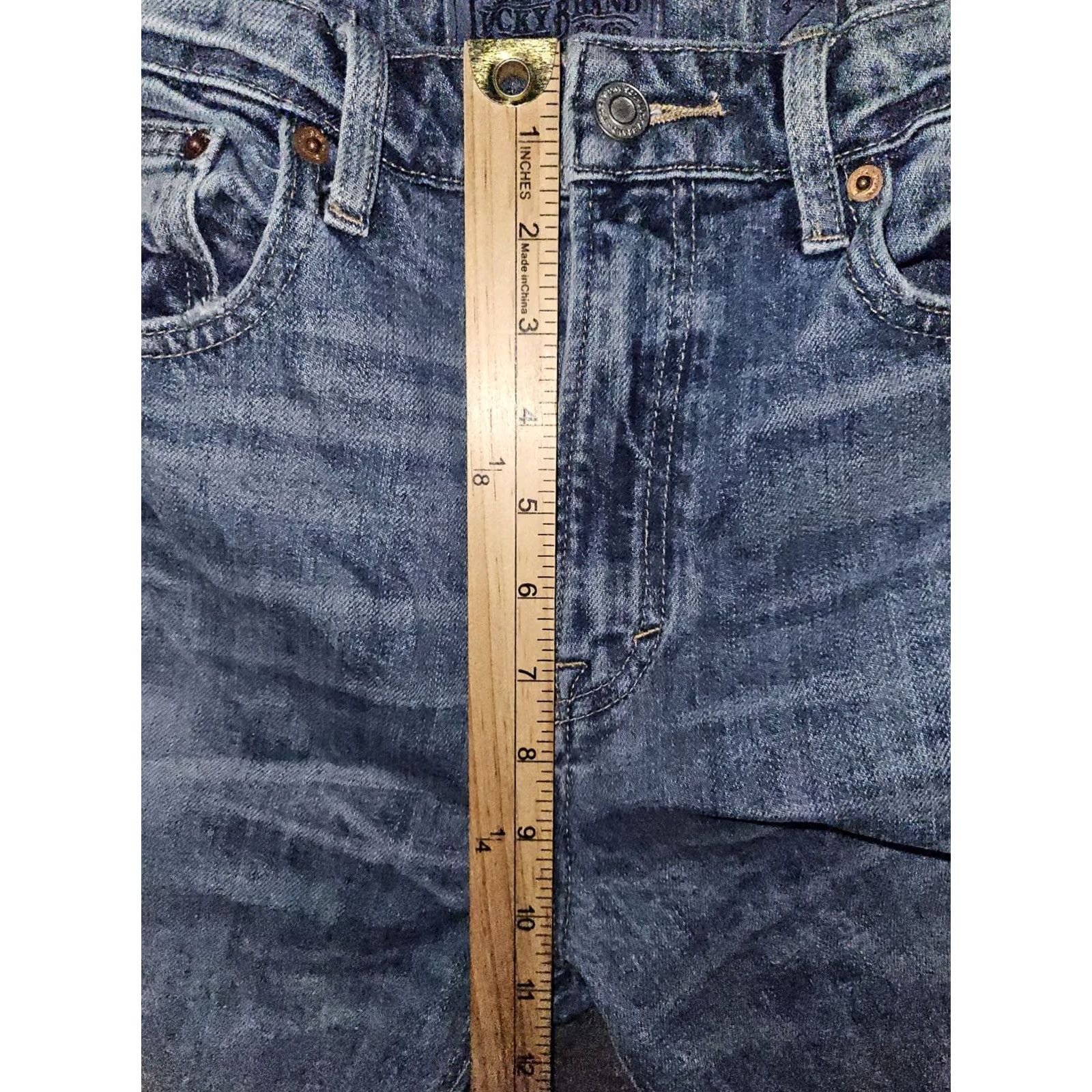 Lucky Brand Lucky Brand Bridgette Skinny Jeans Women's 4 Regular High Rise Blue Embroidered Denim Jeans 90s City Preppy Girls/Womens Size 27" / US 4 / IT 40 - 5 Thumbnail