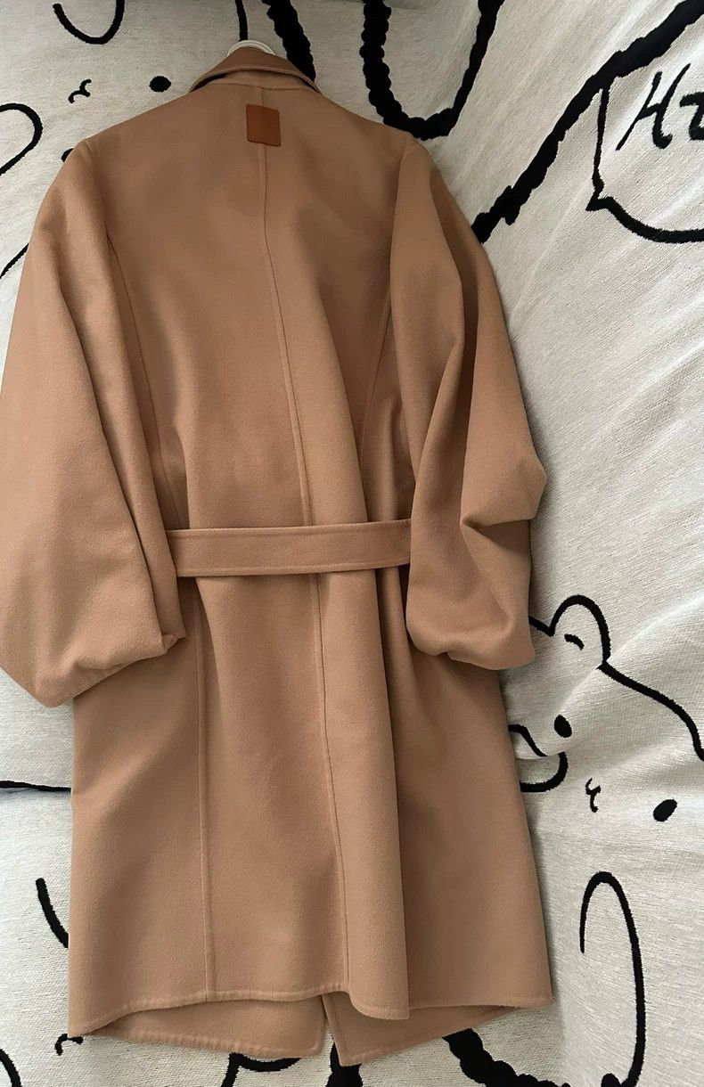 Loewe LOEWE Leather logo wool coat Size M / US 6-8 / IT 42-44 - 6 Thumbnail