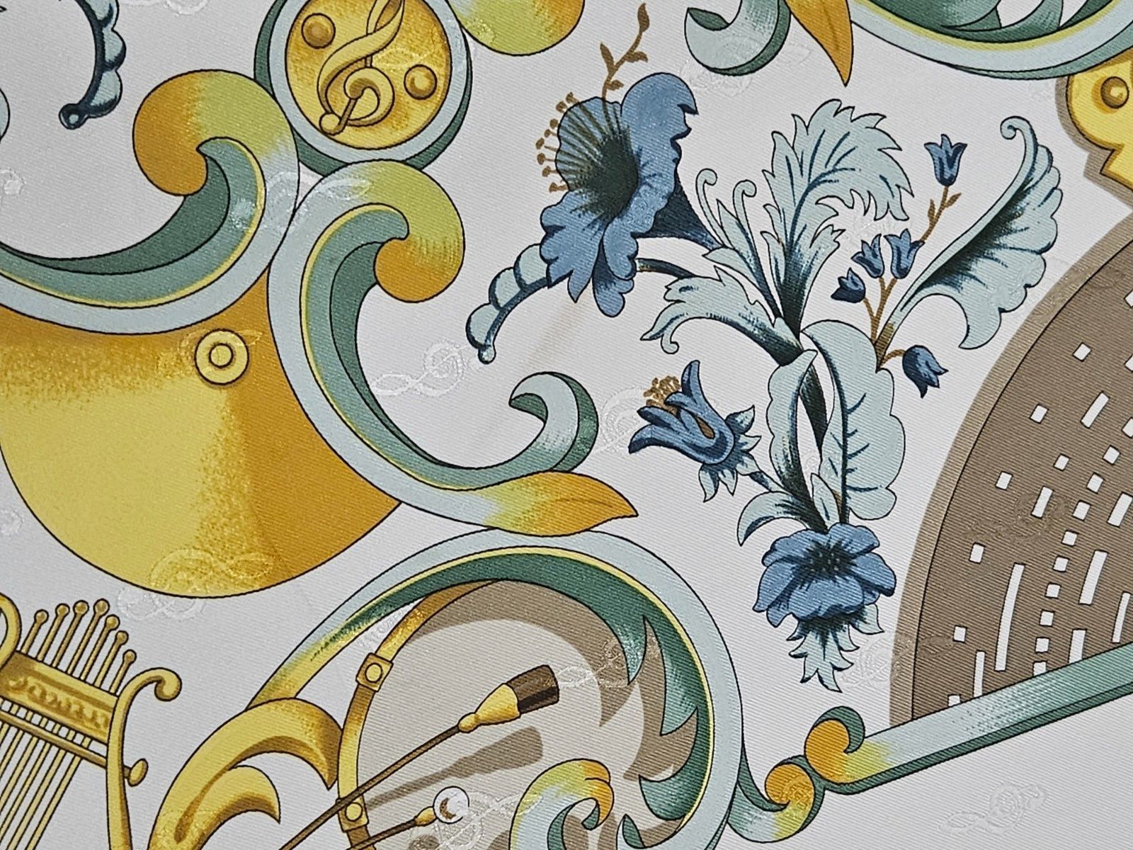 Hermes Hermes Orgauphone et Autres Mecaniques Silk Scarf Size ONE SIZE - 6 Thumbnail