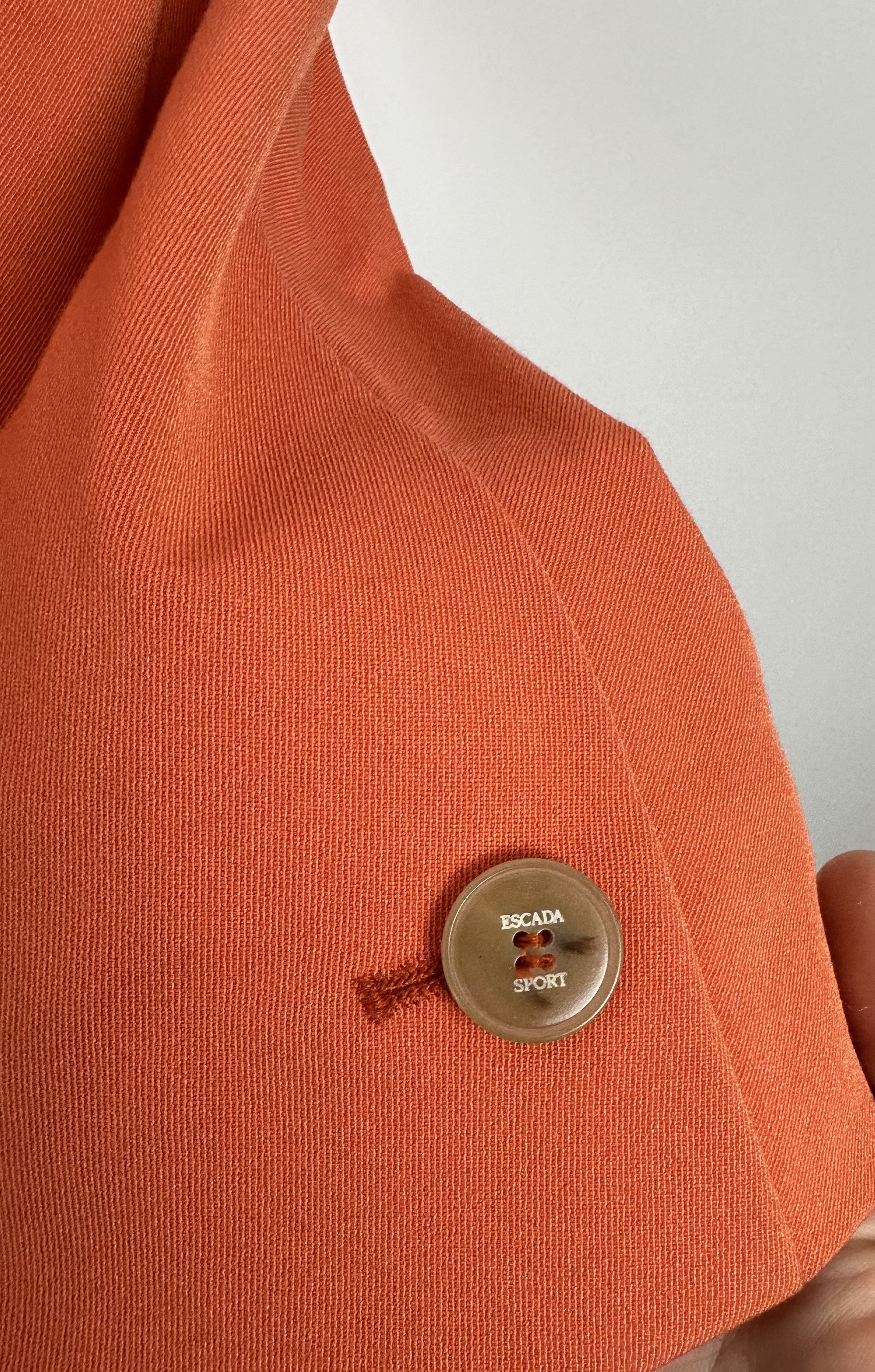 Escada Escada Sport wool blazer jacket orange retro Size M / US 6-8 / IT 42-44 - 4 Thumbnail