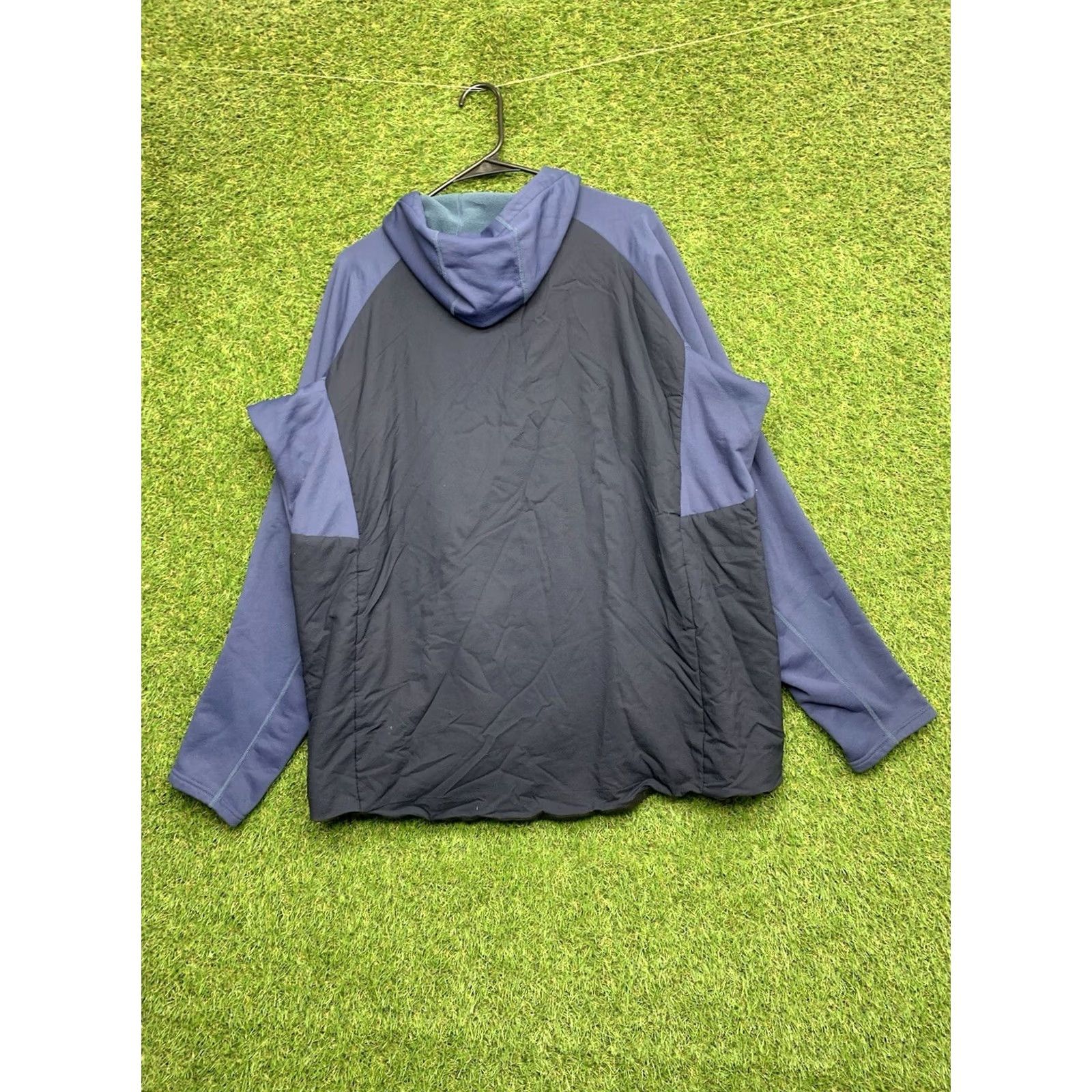 Vintage Vertx Hoodie Mens XL Black Blue Full Zip Up Jacket Primaloft Workwear Size US XL / EU 56 / 4 - 2 Thumbnail