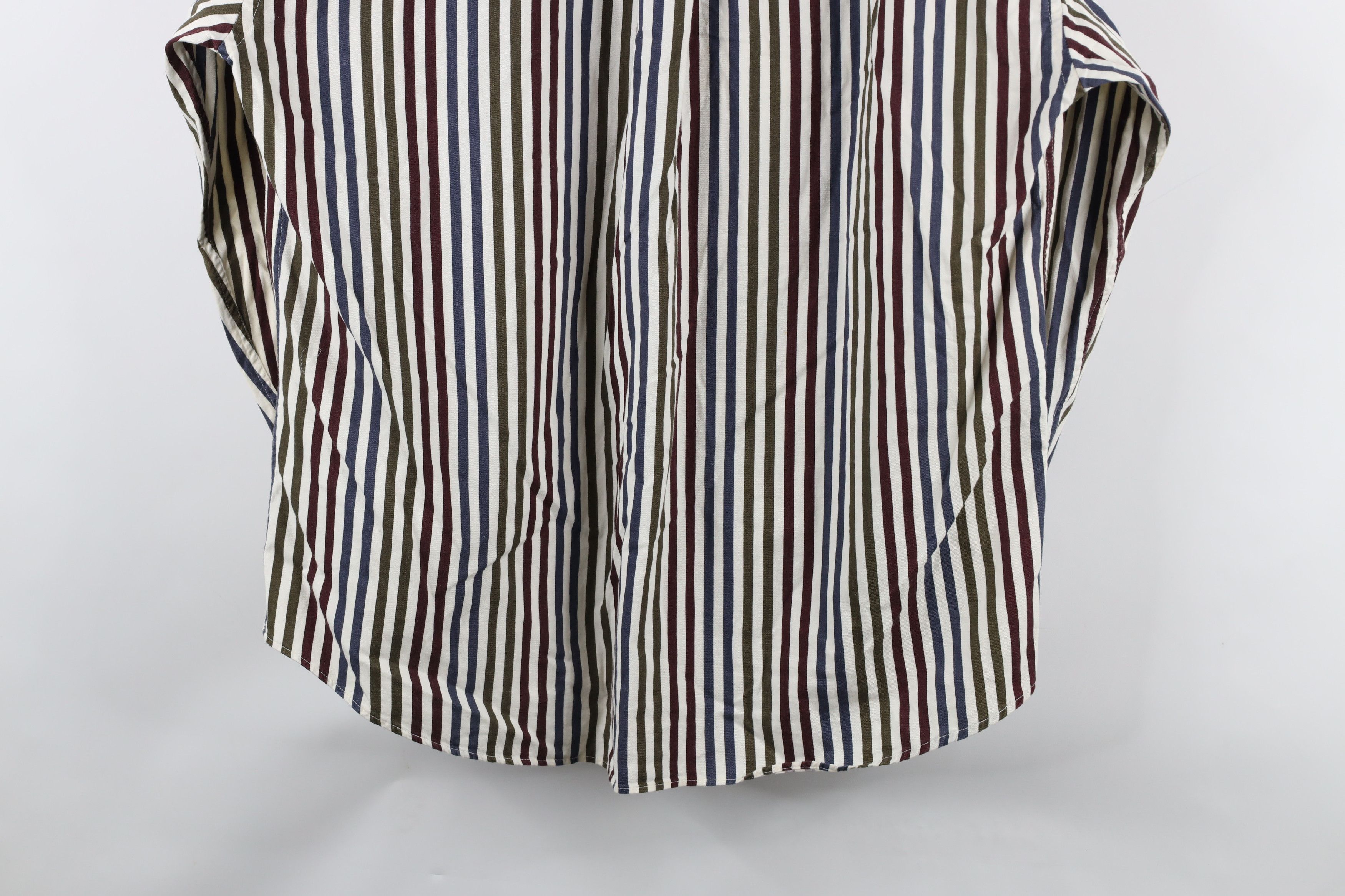 Vintage Vintage 90s Streetwear Striped Collared Button Down Shirt Size US L / EU 52-54 / 3 - 9 Thumbnail