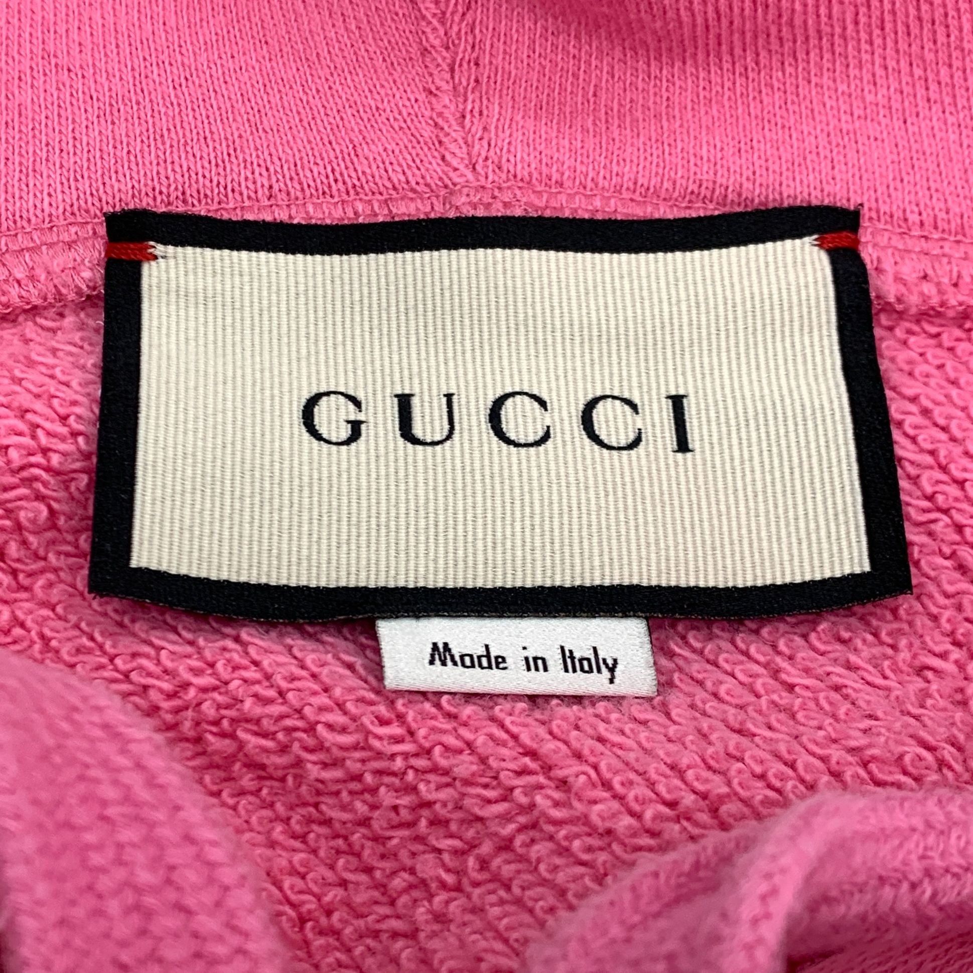 Gucci X9308 Gucci Pink Apple Sequin Logo Hoodie Sweatshirt Size XS / US 0-2 / IT 36-38 - 6 Thumbnail