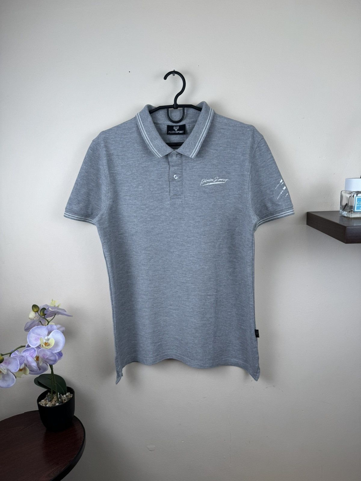 Other Plein Sport T shirt Polo Gray Luxury M Luxury Streetwear Size US M / EU 48-50 / 2 - 1 Thumbnail