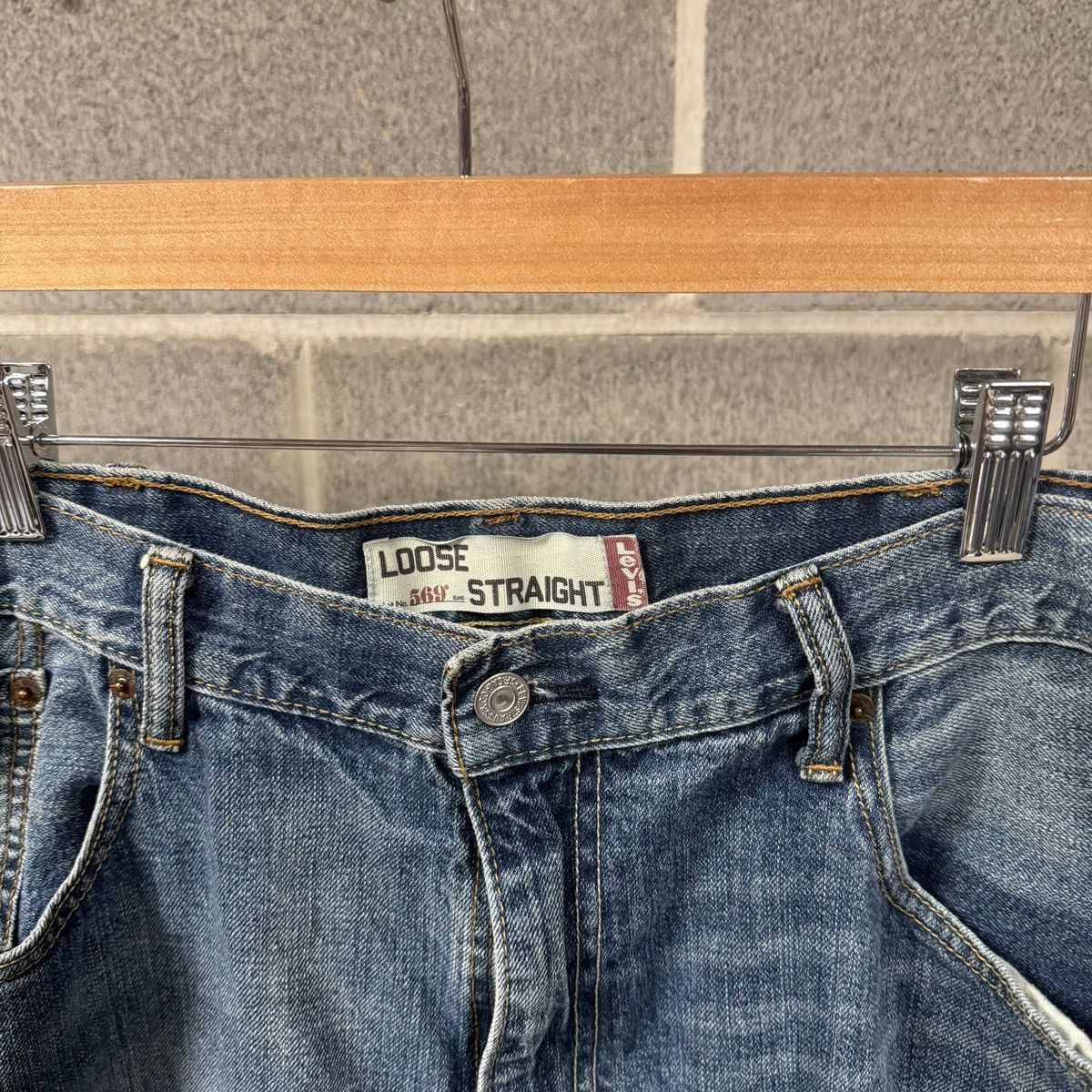 Levi's Levi's 569 Baggy Denim Shorts Jorts Skater ERD Grunge Chrome Size US 38 / EU 54 - 3 Thumbnail