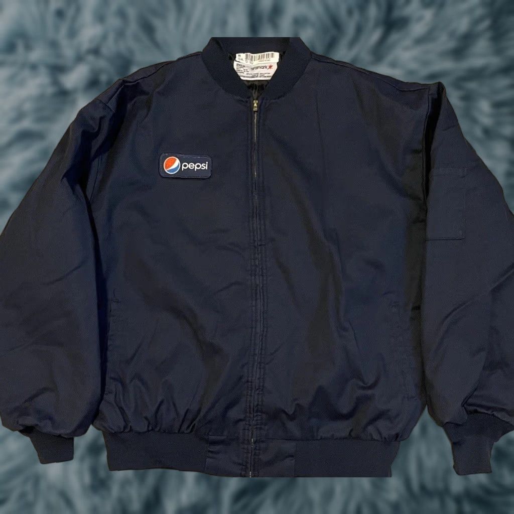 Vintage VINTAGE Pepsi Soda Promo Jacket XXL Blue Bomber Jacket Mens 90s Grunge Coca Cola Drink Logo Retro Rockabilly Trucker USA Stadium Style Size US XXL / EU 58 / 5 - 1 Thumbnail