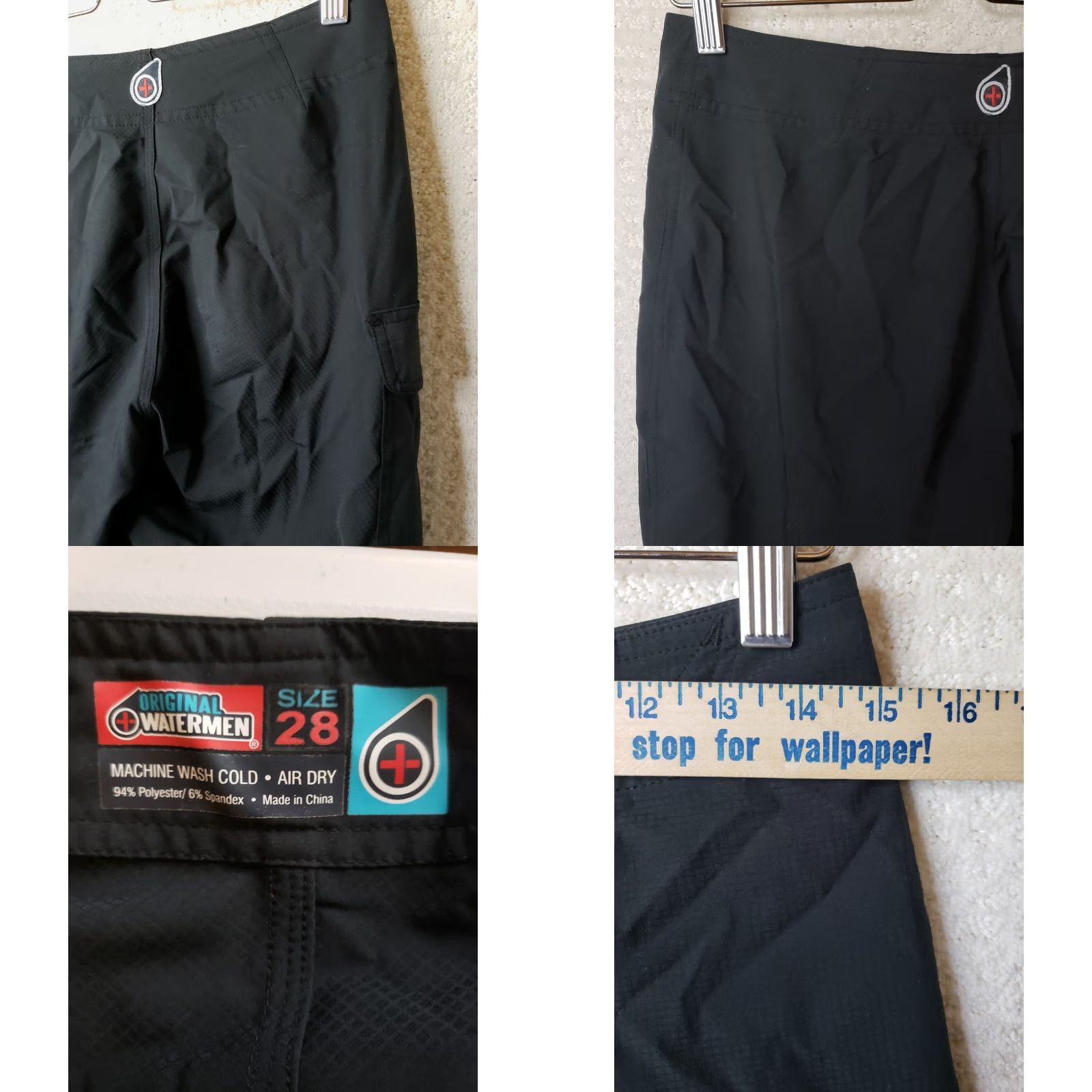 Vintage Lifeguard Waterman Men’s 28x10 Black Board Shorts Trunks Size US 28 / EU 44 - 8 Thumbnail
