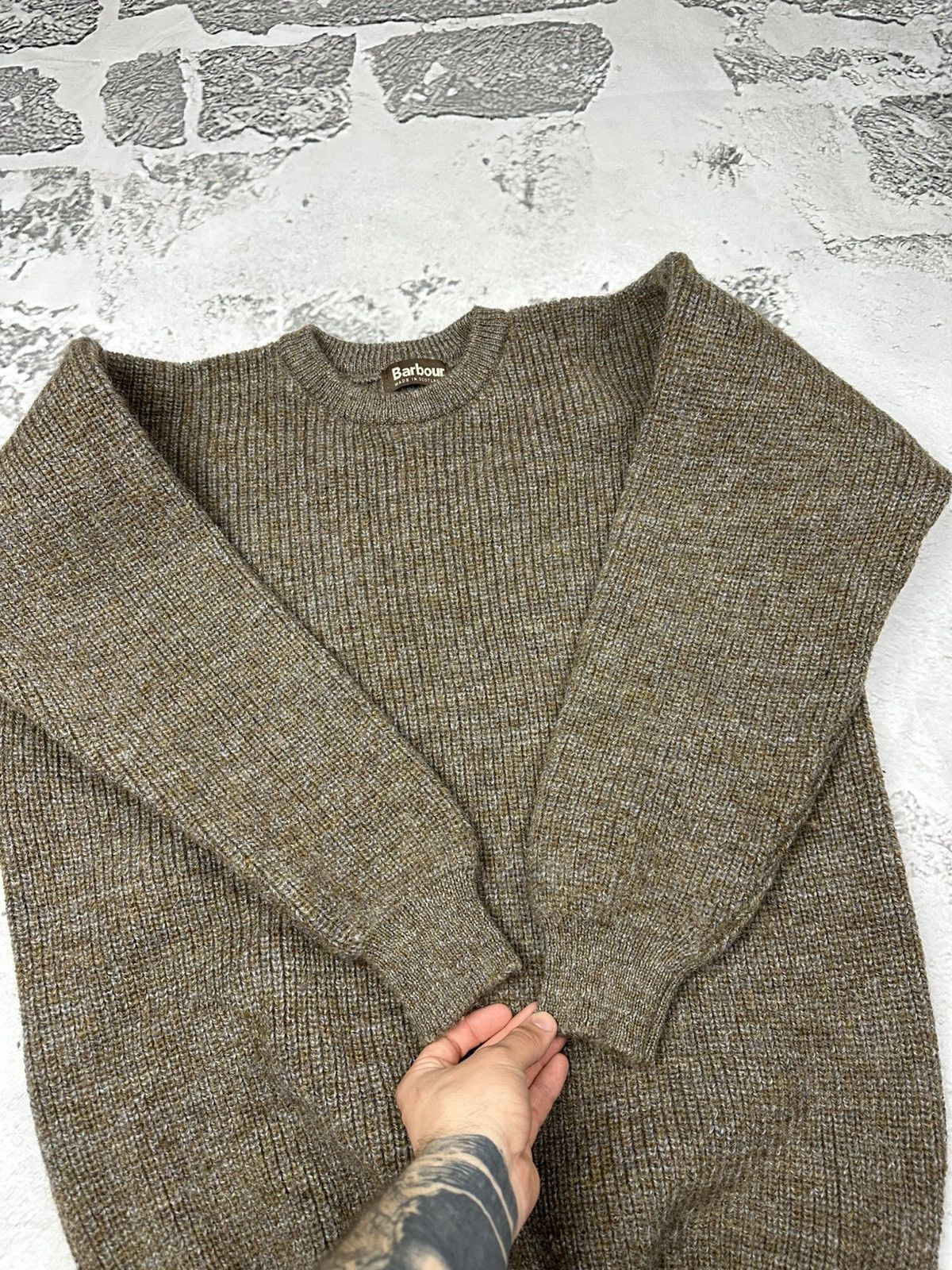 Barbour Vintage Barbour Wool Sweater Size US XXL / EU 58 / 5 - 3 Thumbnail