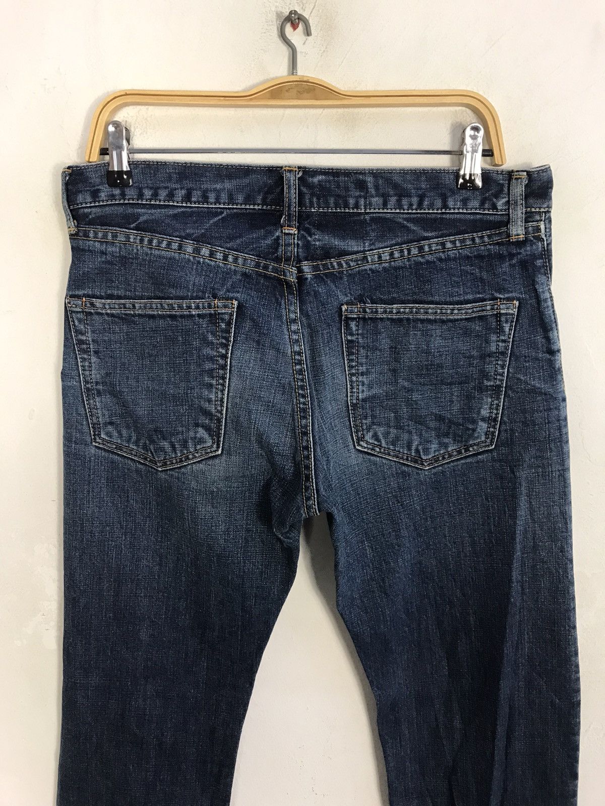 Japanese Brand Quadro Studio Ecru Japan Buttonfly Indigo Denim Size US 32 / EU 48 - 4 Thumbnail