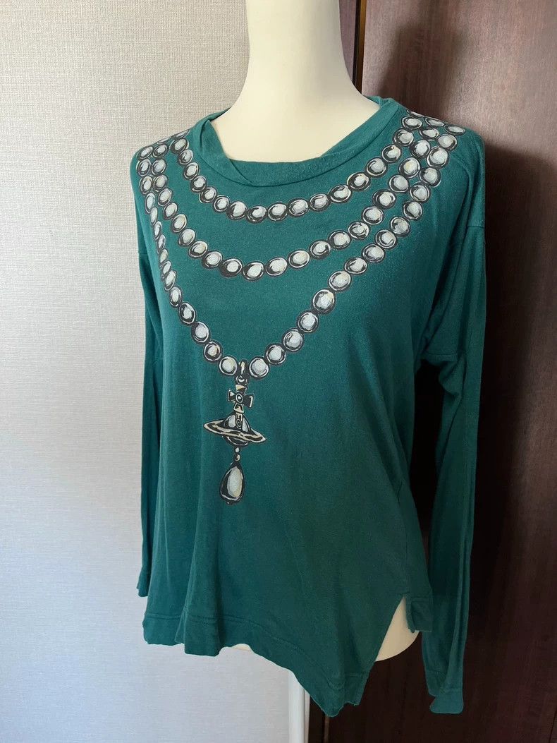 Vivienne Westwood Vivienne Westwood Pearl necklace printed top Size M / US 6-8 / IT 42-44 - 3 Thumbnail