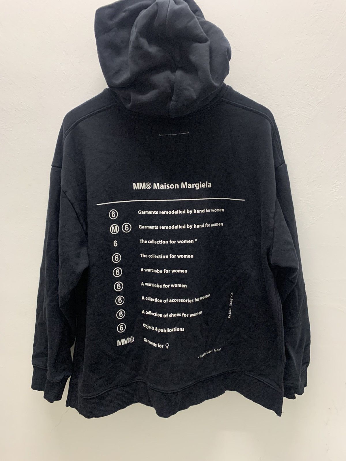 Maison Margiela MM6 Maison Margiela Black Logo Hoodie Size L / US 10 / IT 46 - 3 Thumbnail