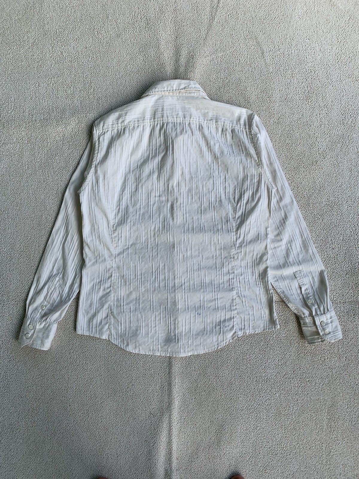 Issey Miyake × Japanese Brand × Morgan Homme Vtg 90s Morgan Homme stripe panttern Fly Button Size US L / EU 52-54 / 3 - 2 Thumbnail