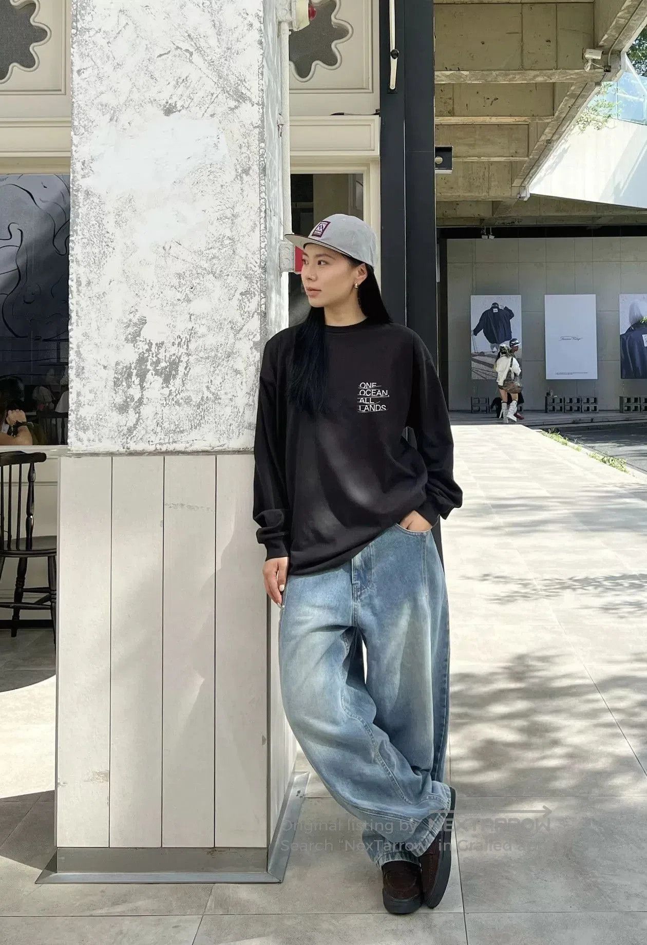 Nanamica NANAMICA OOAL Graphic L/S Tee. Size US M / EU 48-50 / 2 - 6 Thumbnail