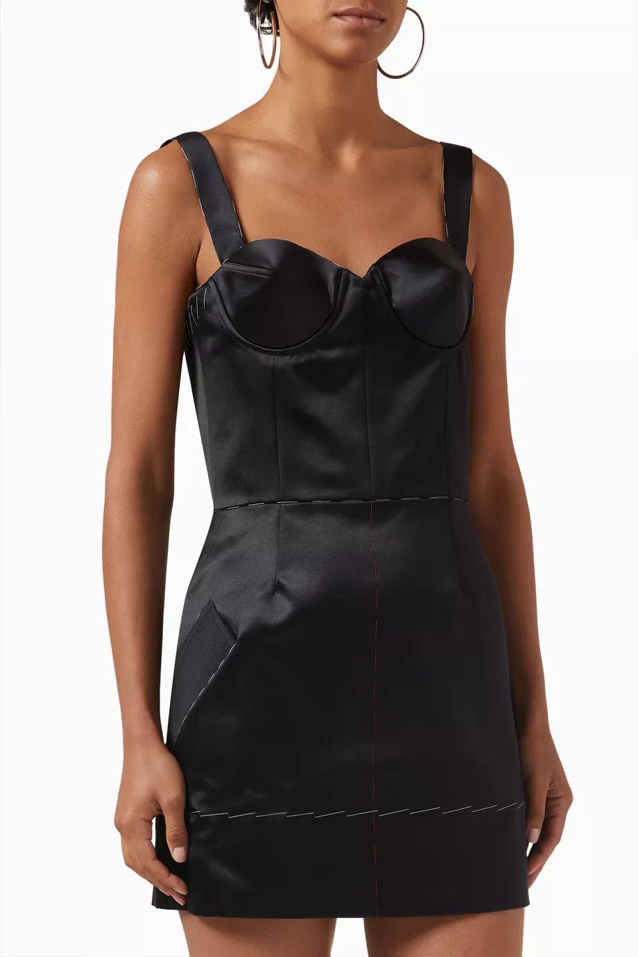 Maison Margiela o1y0625 Mini Dress in Black Size S / US 4 / IT 40 - 1 Thumbnail