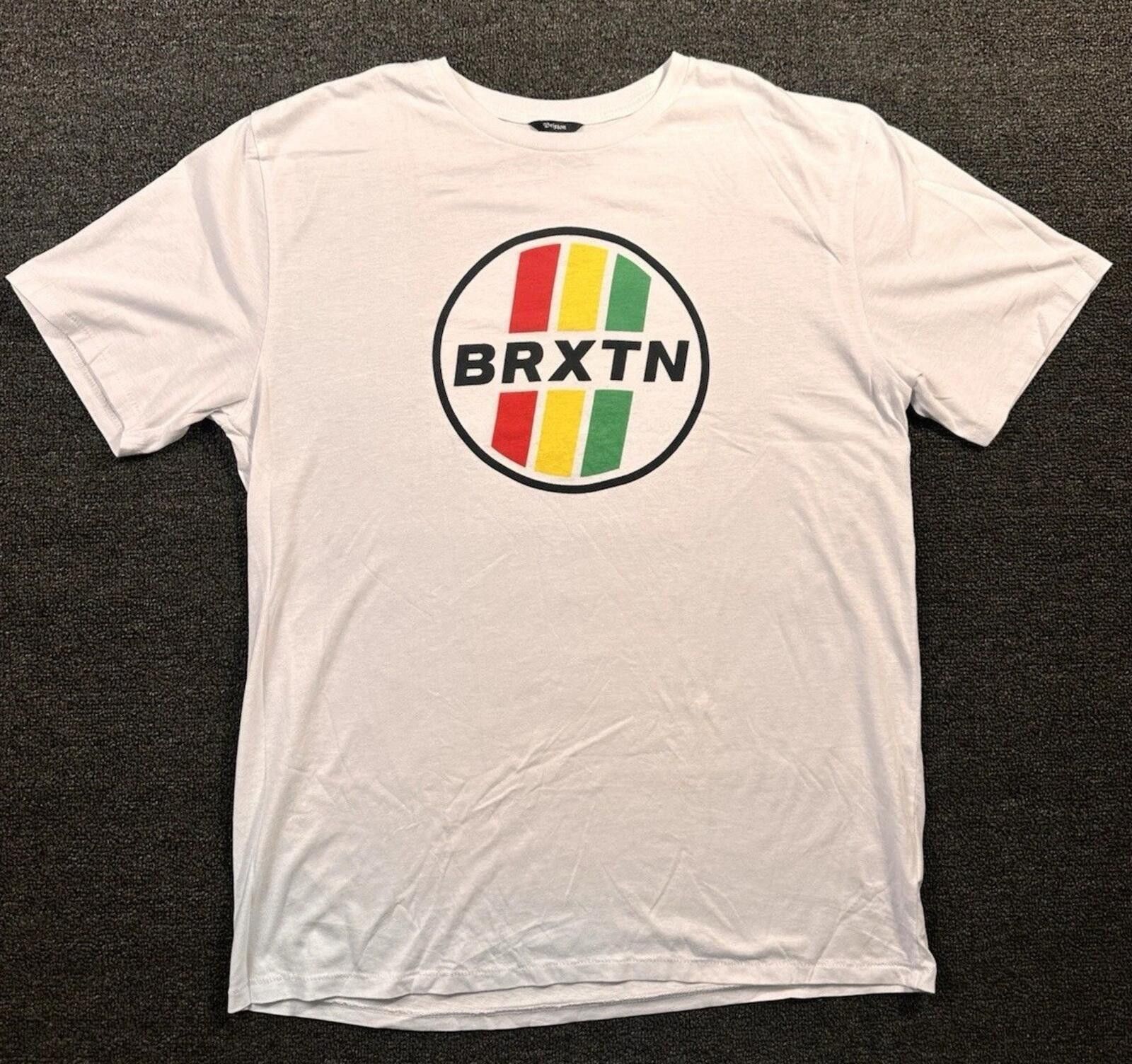 Brixton Brixton BRXTN White Cotton T-Shirt Crew Neck XL Size US XL / EU 56 / 4 - 1 Thumbnail
