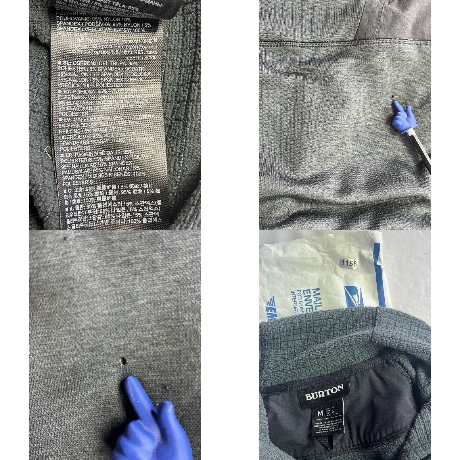 Burton Burton Pullover Hoodie Mens Size M Black Cotton Polyester Knit Fleece Hooded Pockets Lightweight Outdoor Ski Sports See Pics Size US M / EU 48-50 / 2 - 8 Thumbnail