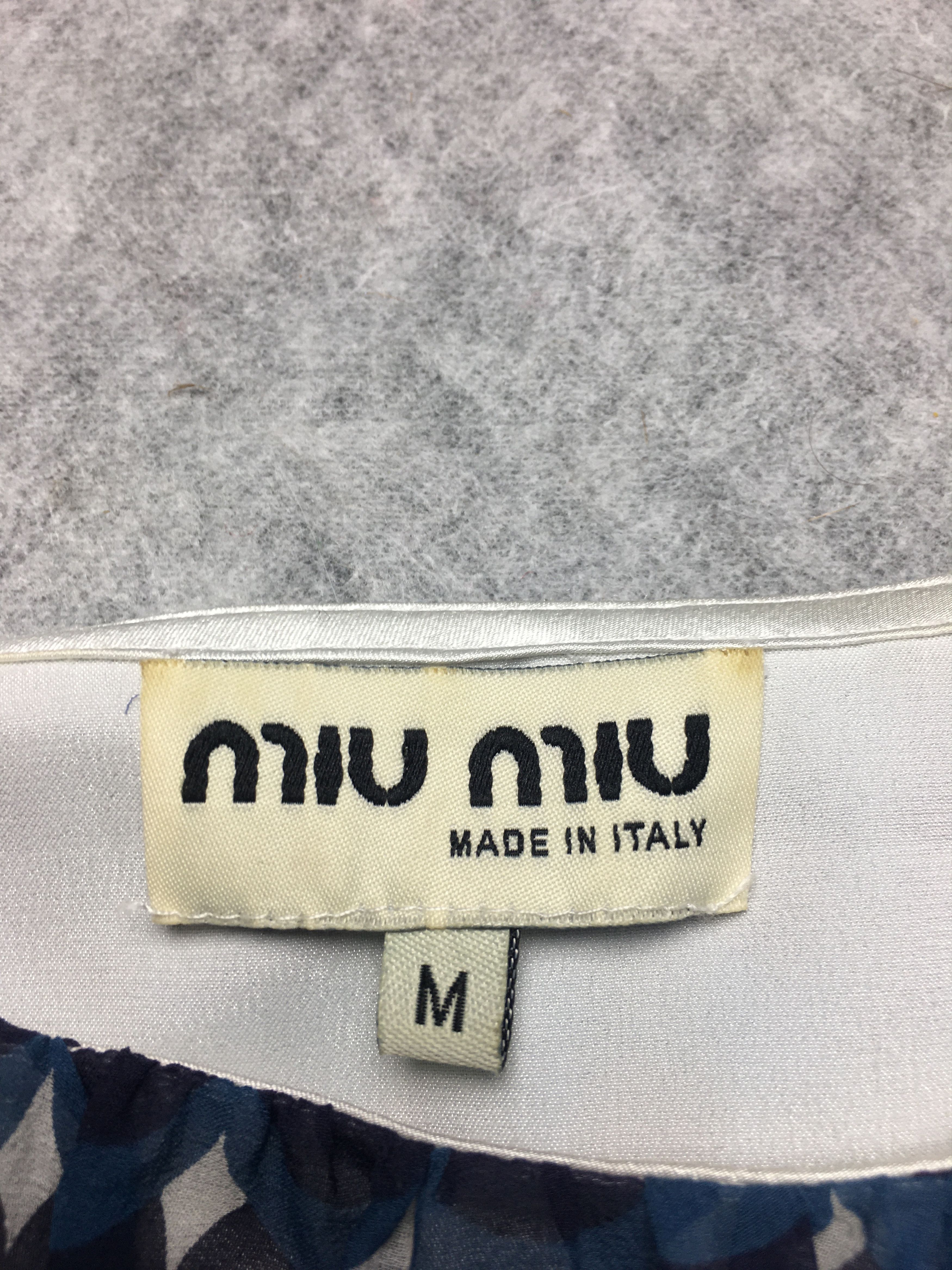 Miu Miu Vintage 90s MIU MIU Silk Dress Mare Print Size M Size M / US 6-8 / IT 42-44 - 9 Thumbnail