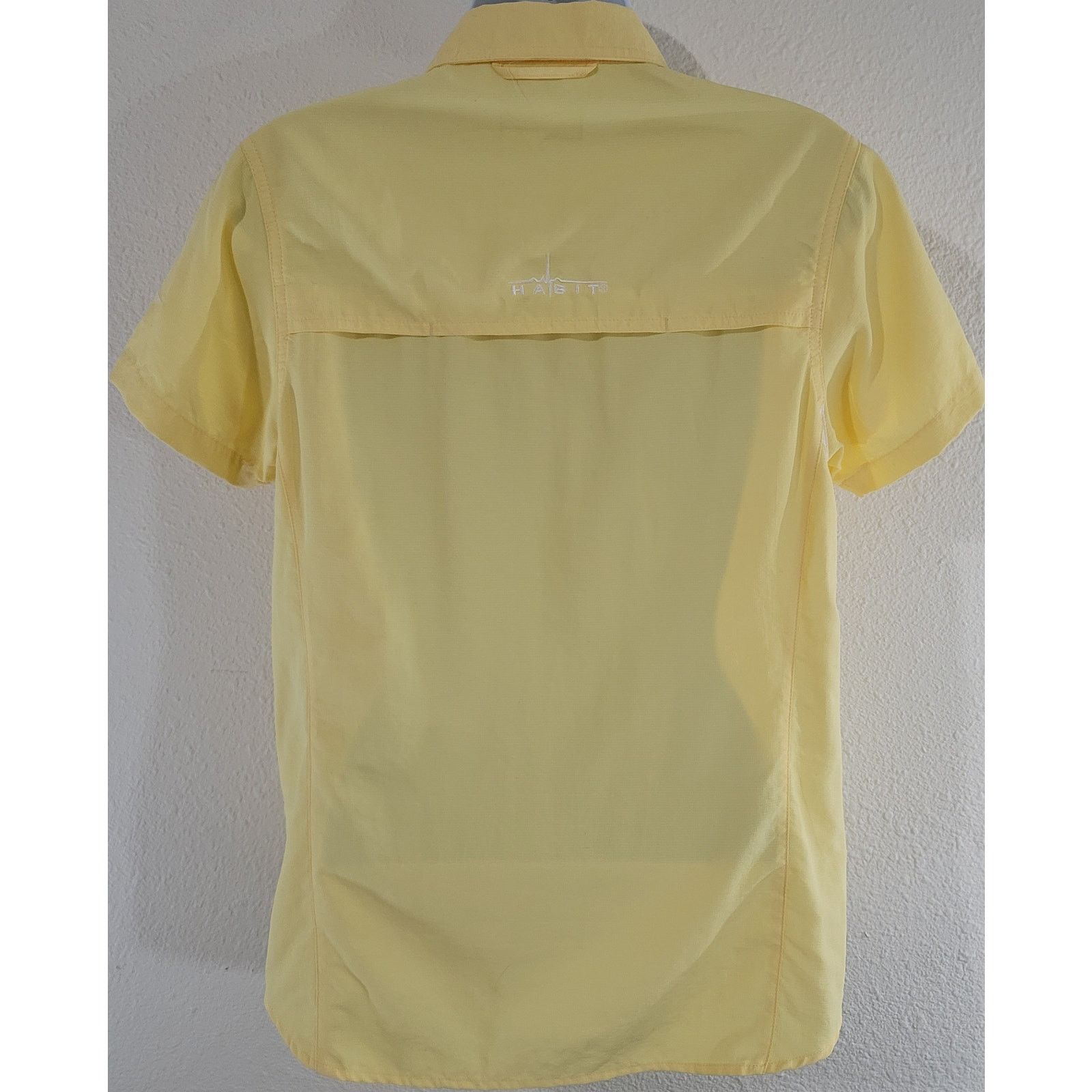 Other Habit Yellow Button Up Short Sleeve Fishing Guide Shirt S Size S / US 4 / IT 40 - 7 Thumbnail