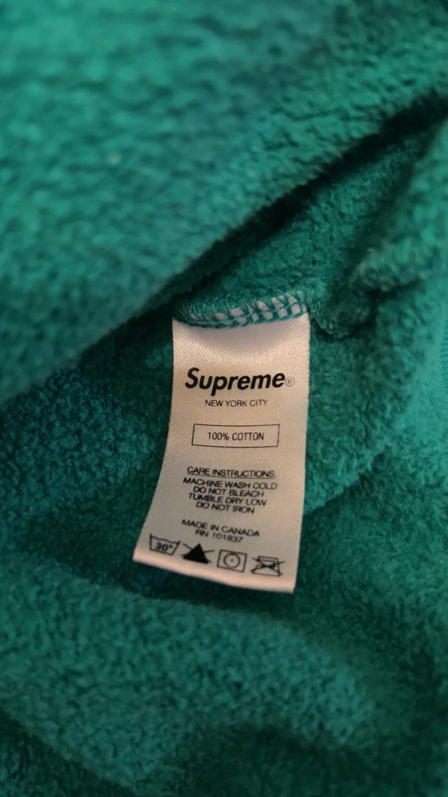 Supreme Green Tonal Webbing Supreme Hoodie Size US XL / EU 56 / 4 - 8 Thumbnail