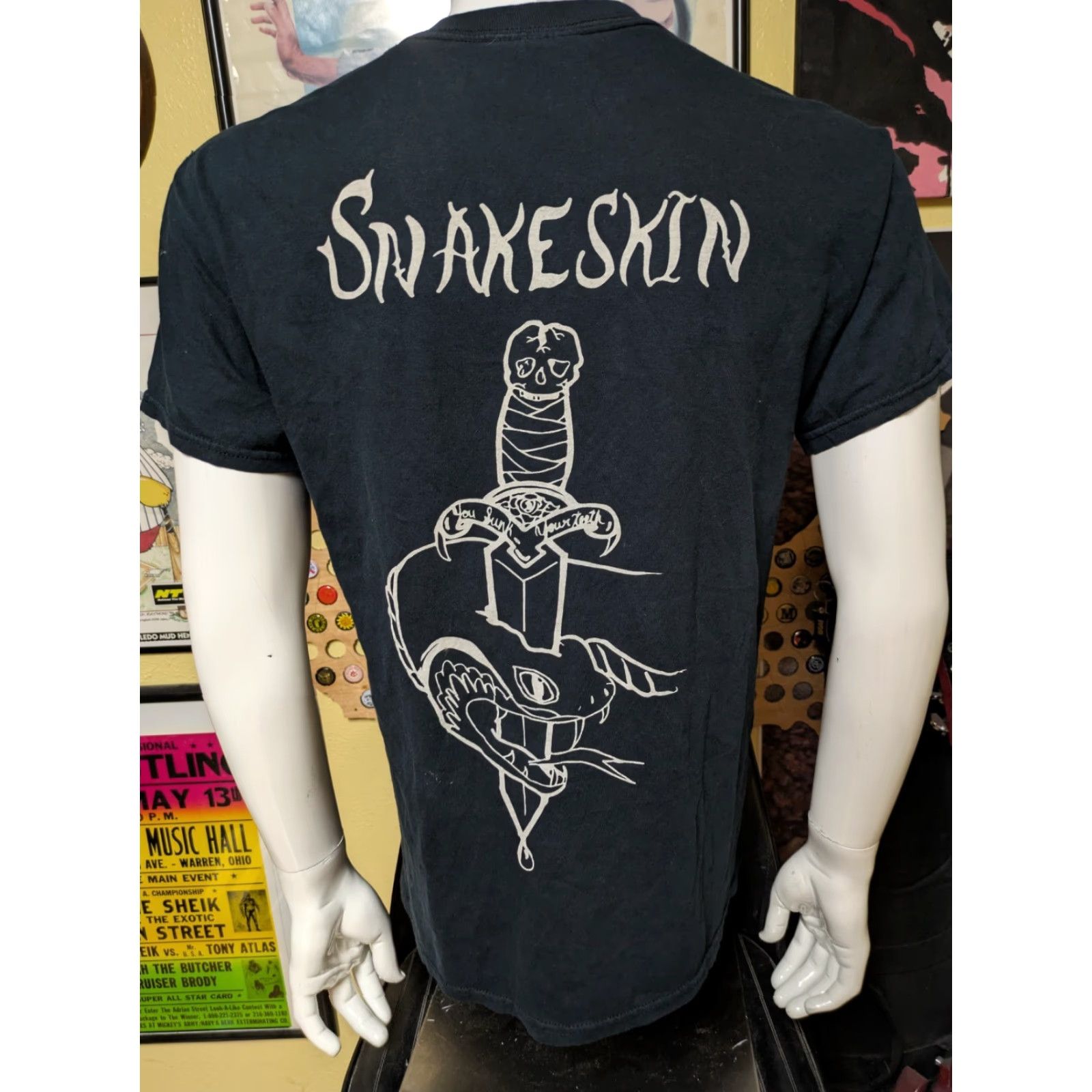 Gildan VTG Argus Snakeskin Michigan Hardcore Metal Band T Shirt Detroit Medium Size US M / EU 48-50 / 2 - 3 Thumbnail