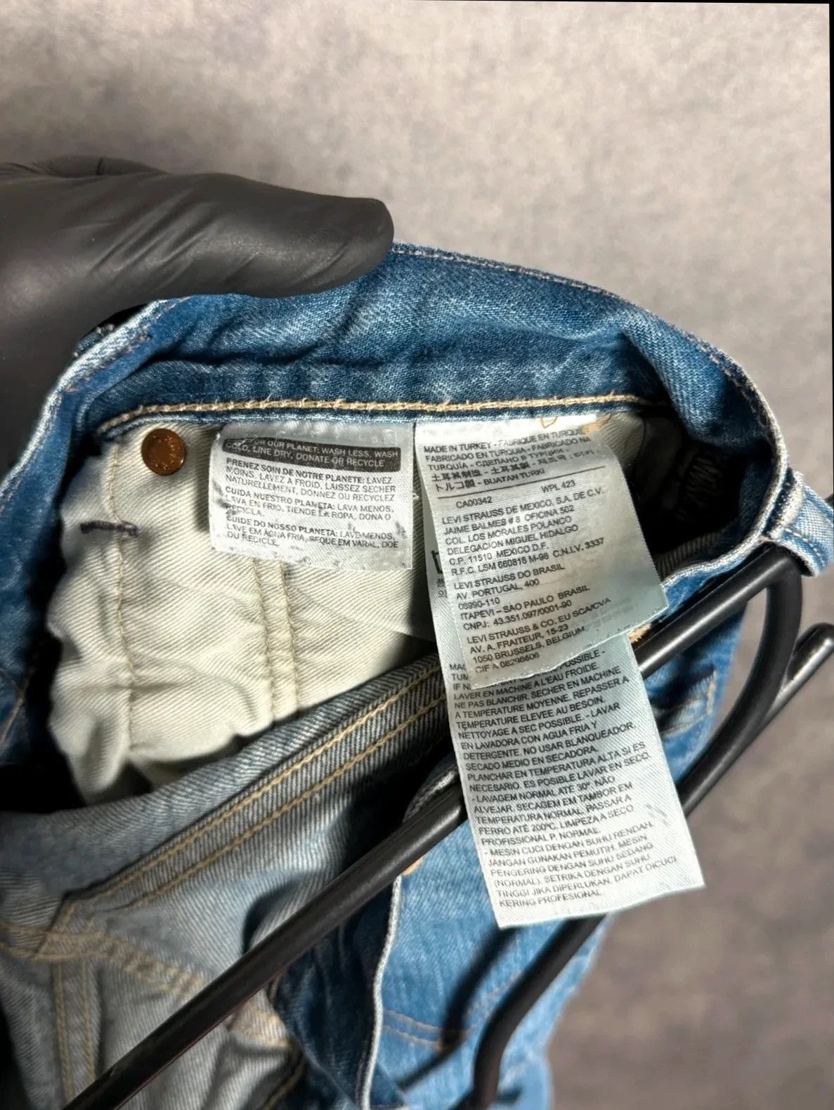 Levi's Levi Strauss 501 jeans blue denim vintage Size US 32 / EU 48 - 11 Thumbnail