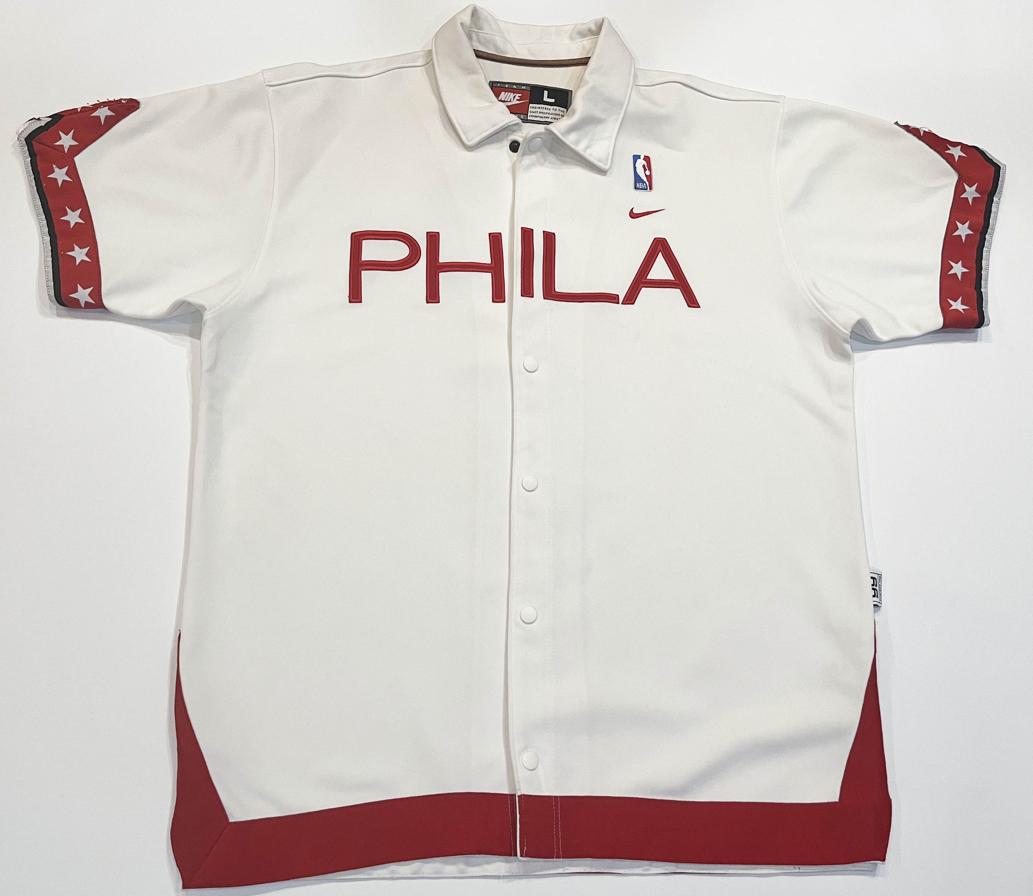 Nike NBA Philadelphia 76ers Sixers Basketball Warm Up Jersey