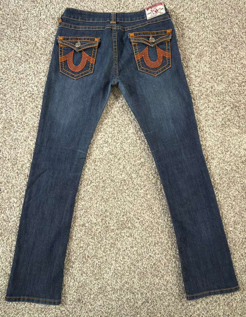 True Religion 🔥 TRUE RELIGION LOW-RISE JEANS SIZE 30 MADE IN USA 🔥 Size 30" / US 8 / IT 44 - 1 Thumbnail