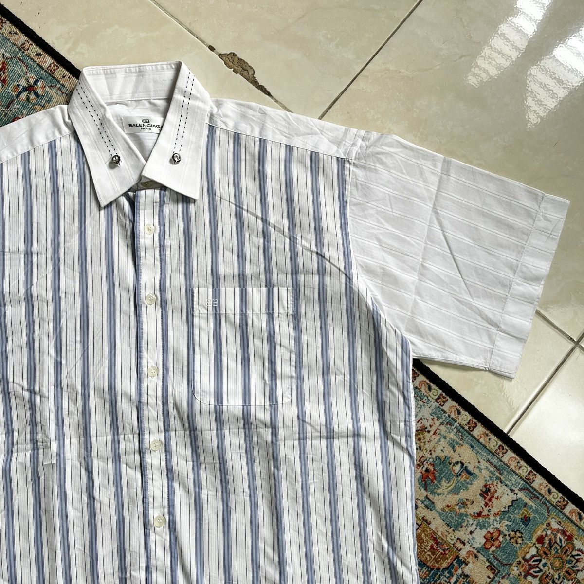 Balenciaga Vintage Balenciaga button shirt Size US XL / EU 56 / 4 - 3 Thumbnail