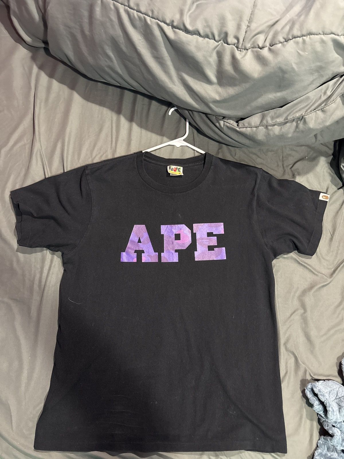 Bape Bape t-shirt purple camo “ape” Size US M / EU 48-50 / 2 - 1 Thumbnail