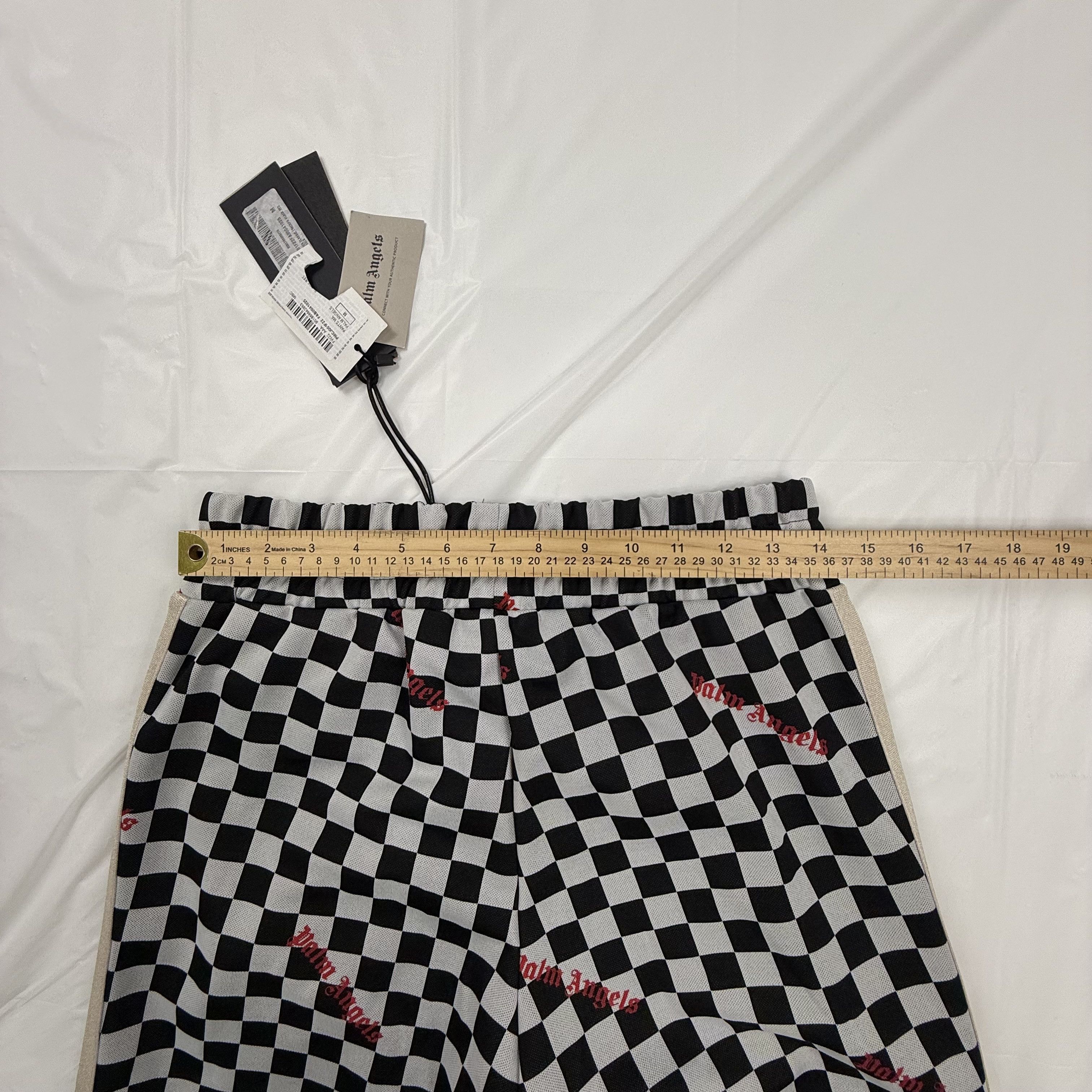 Palm Angels Palm Angels Mens Checkered Logo Track Pants Size M Size US 28 / EU 44 - 4 Thumbnail