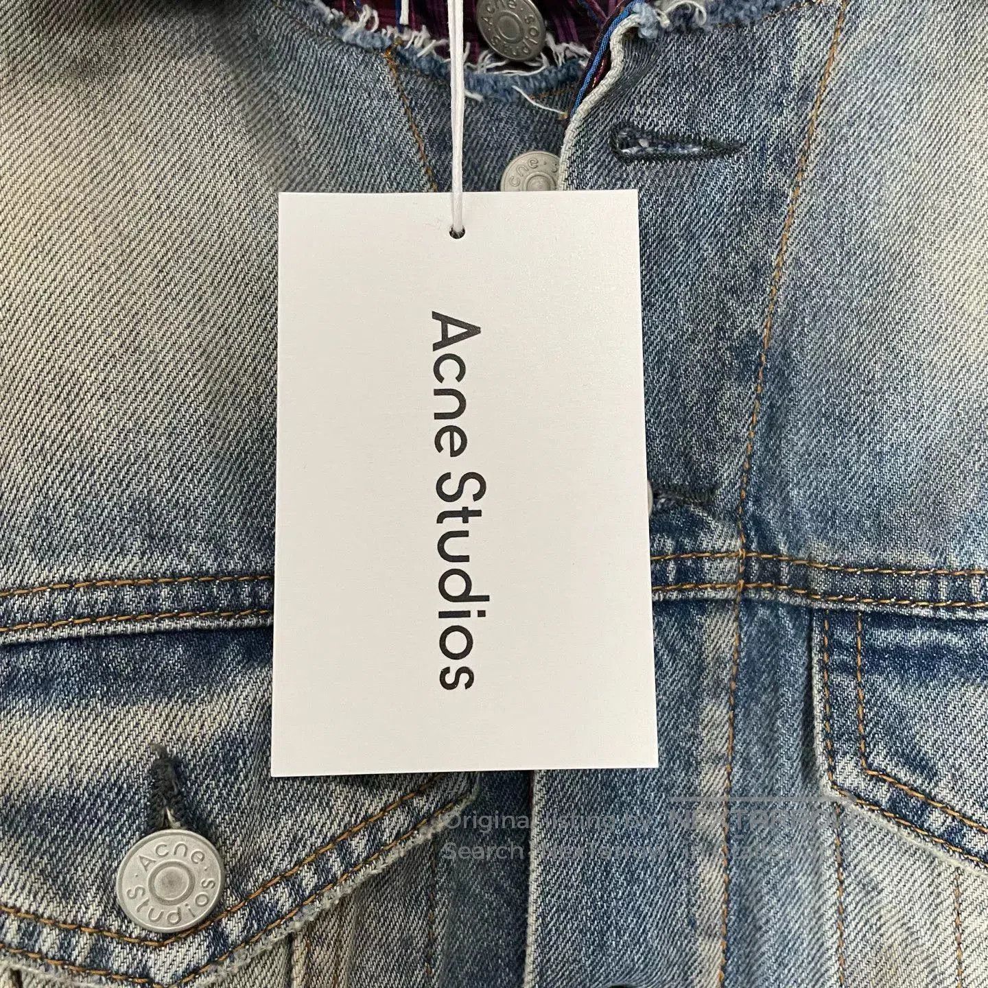 Acne Studios Acne Studios FW23 Denim Plaid Jacket. Size US L / EU 52-54 / 3 - 4 Thumbnail