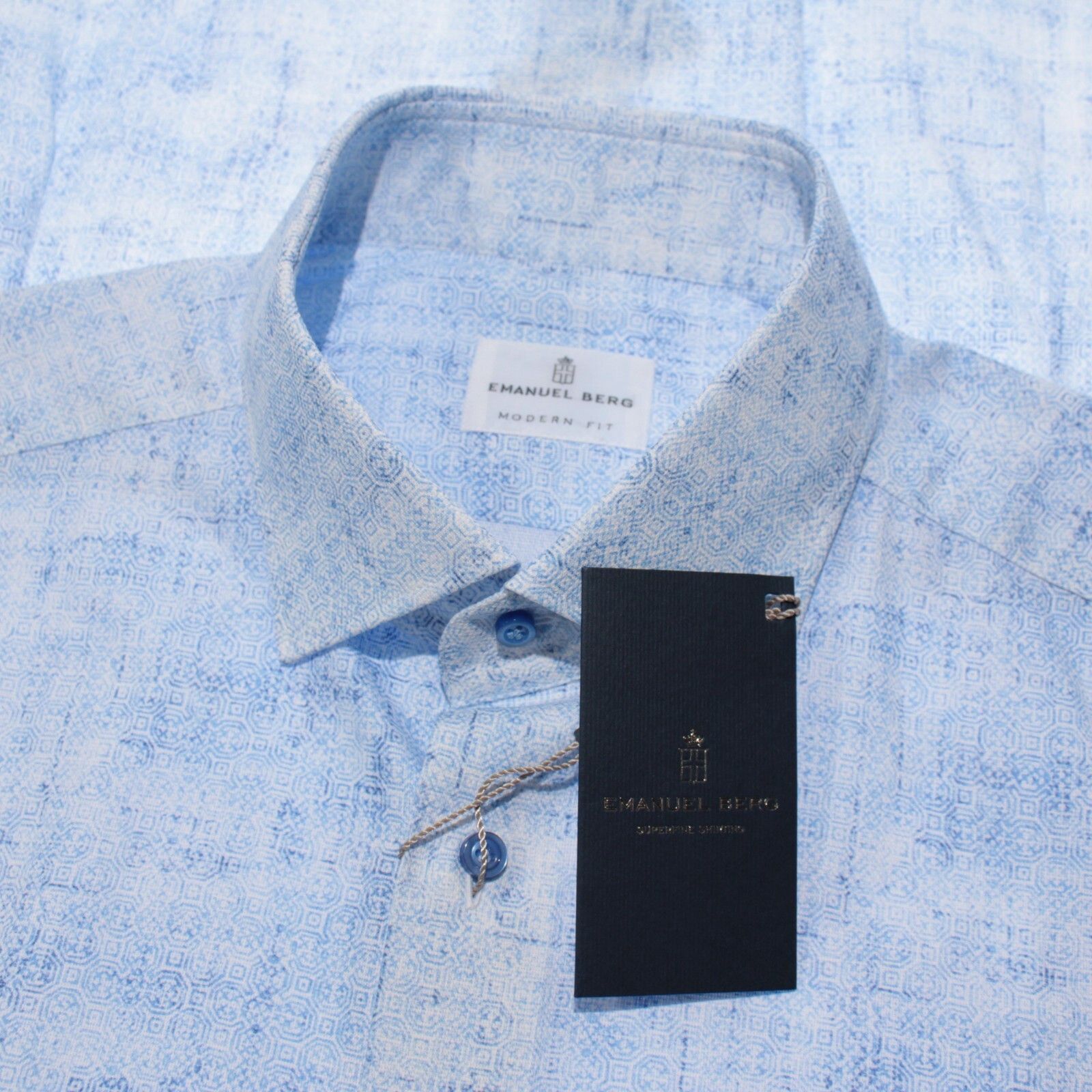 Other Emanuel Berg New with tags Shirt Size L US In Blue Size US L / EU 52-54 / 3 - 1 Thumbnail